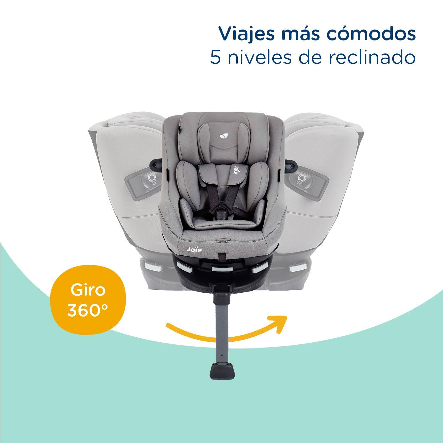 Silla de Auto Giratoria Spin 360 Flannel Joie-5