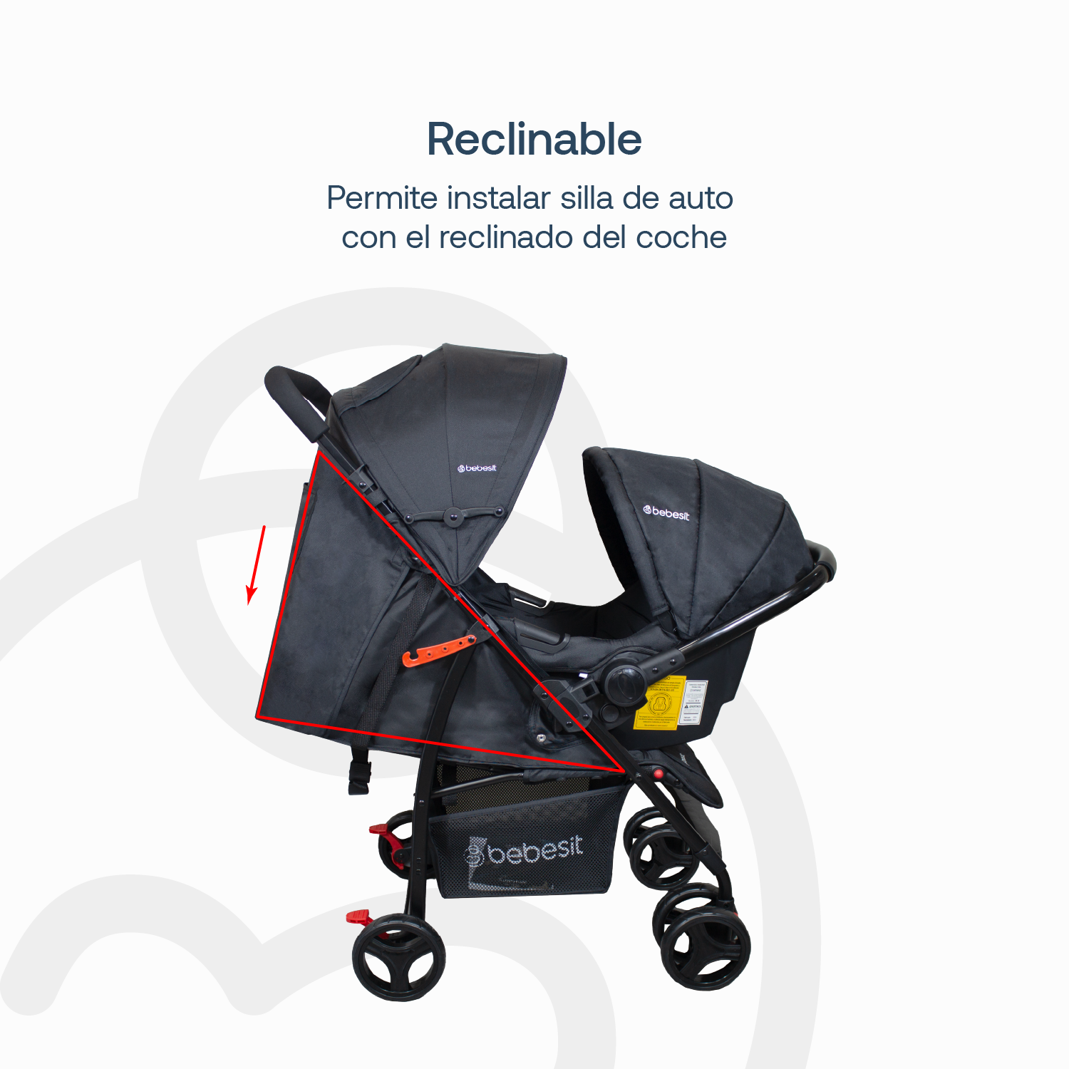 Coche Travel System Summer Negro-7