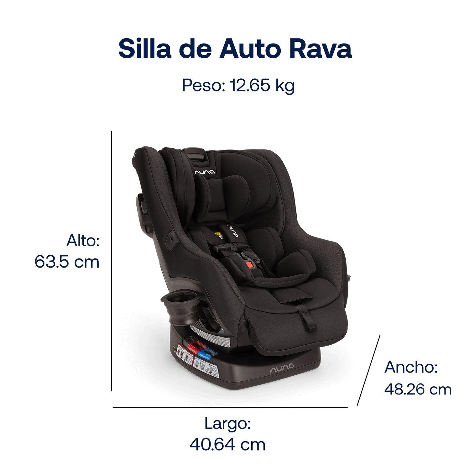 Silla de auto Nuna convertible RAVA Caviar-6