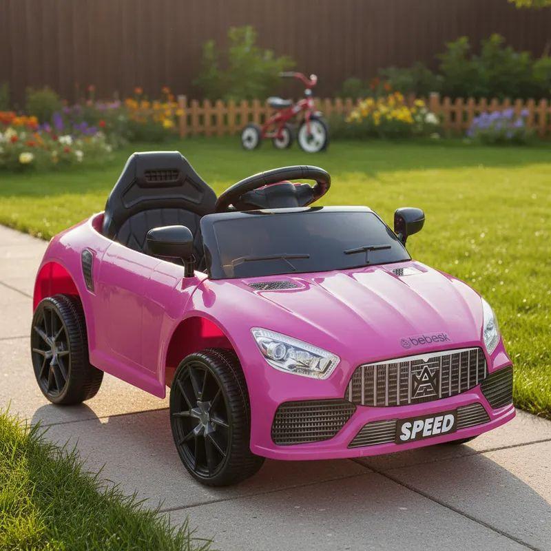 Auto Eléctrico Meche Premium Niños Niñas Infantil Rosado-1