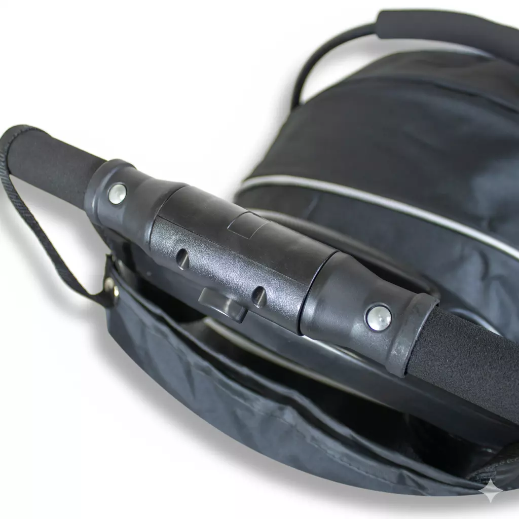 Coche para Mascotas Transportable  2 en 1 FlexiPet Gold Gris-3