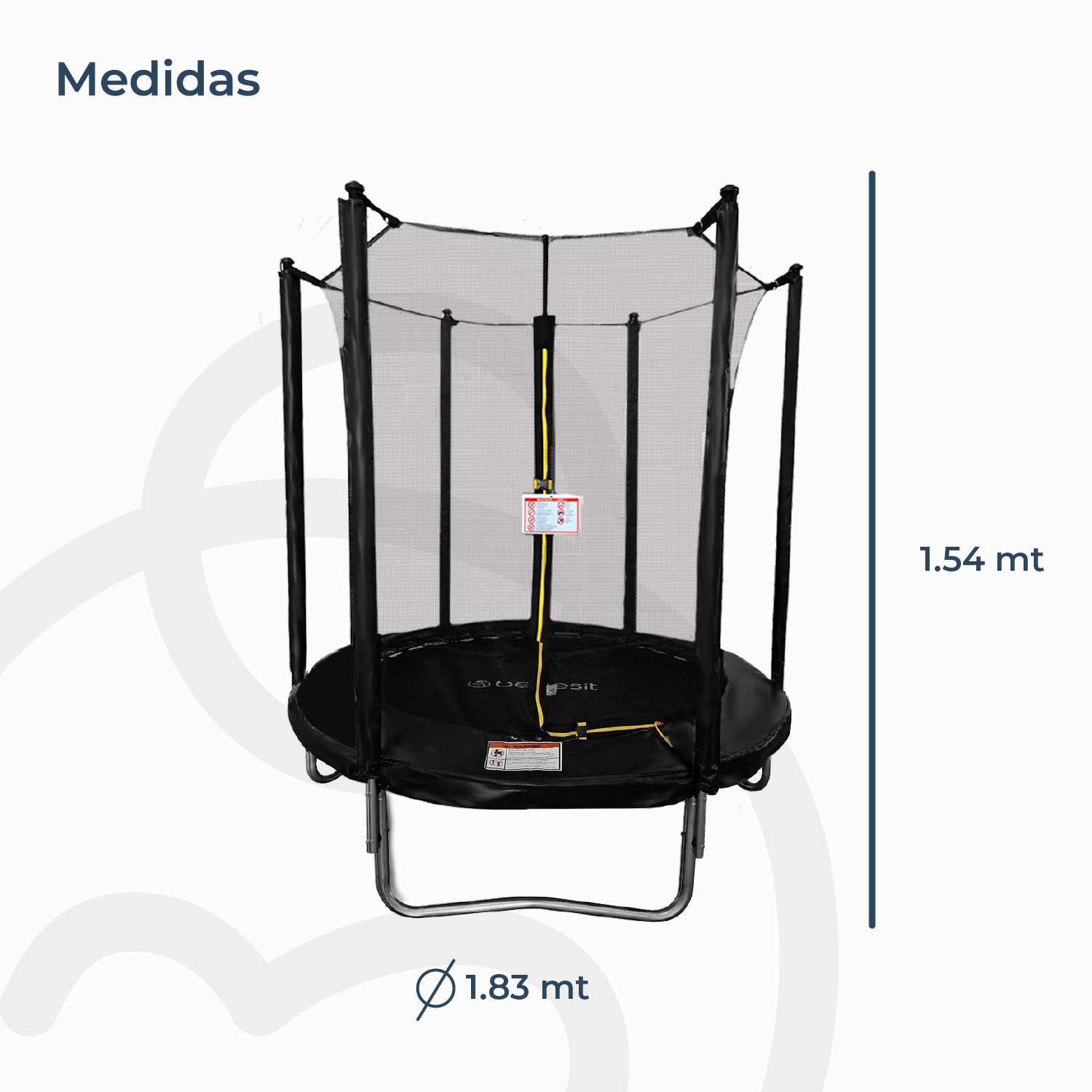 Cama Elástica Trampolín 1,8 mt + Malla Seguridad-4