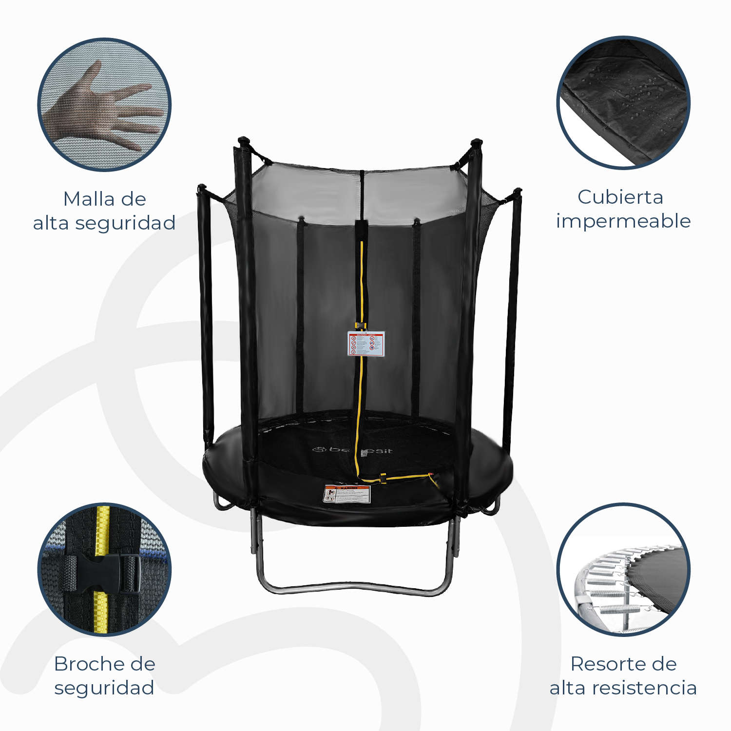 Cama Elástica Trampolín 1,8 mt + Malla Seguridad-4