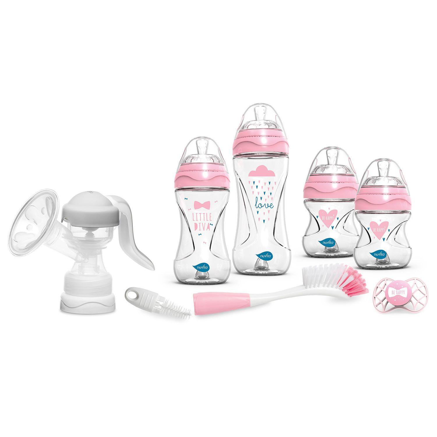 Set de Mamaderas Starter 7 Rosado Nuvita-0
