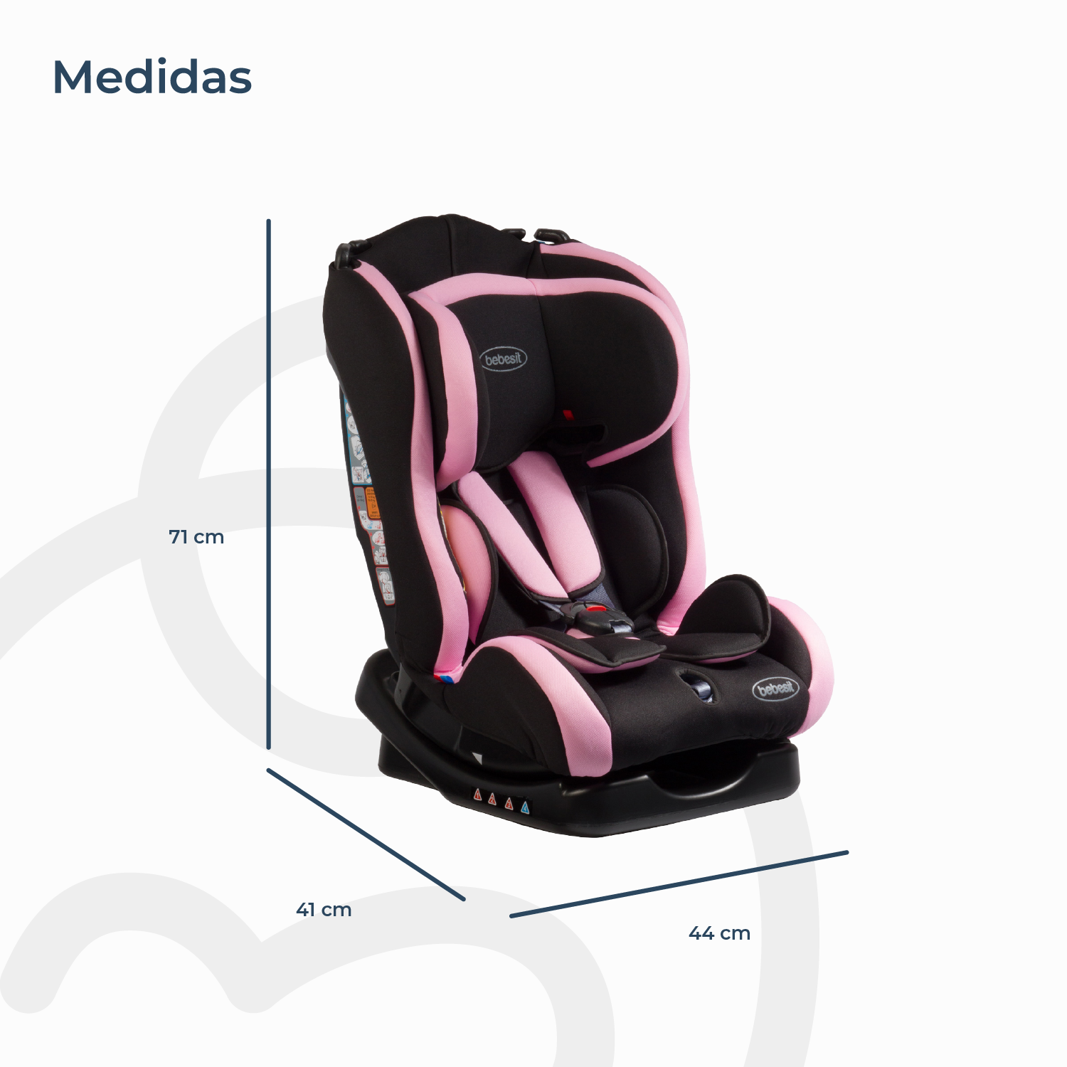Silla Auto Orbit 1029 Rosa-4