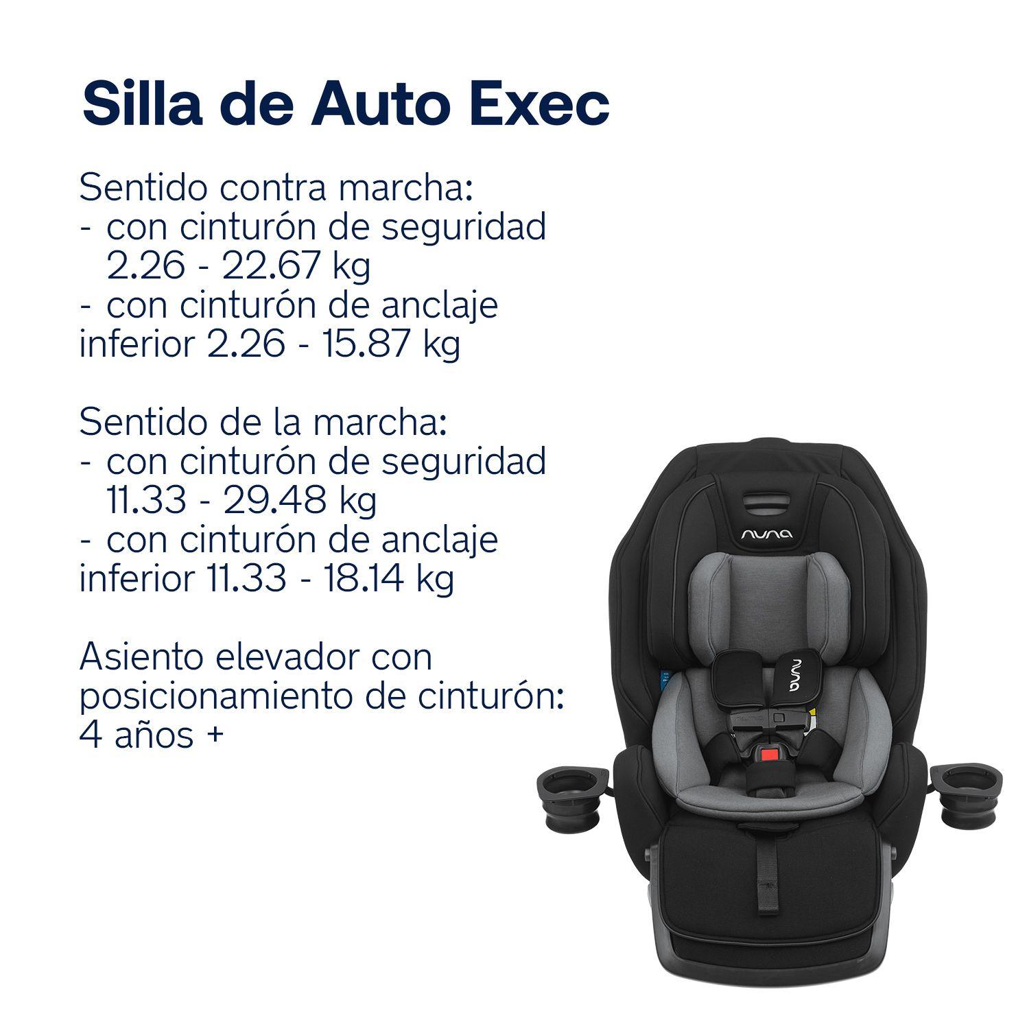 Silla Auto Convertible Nuna Exec Caviar-2