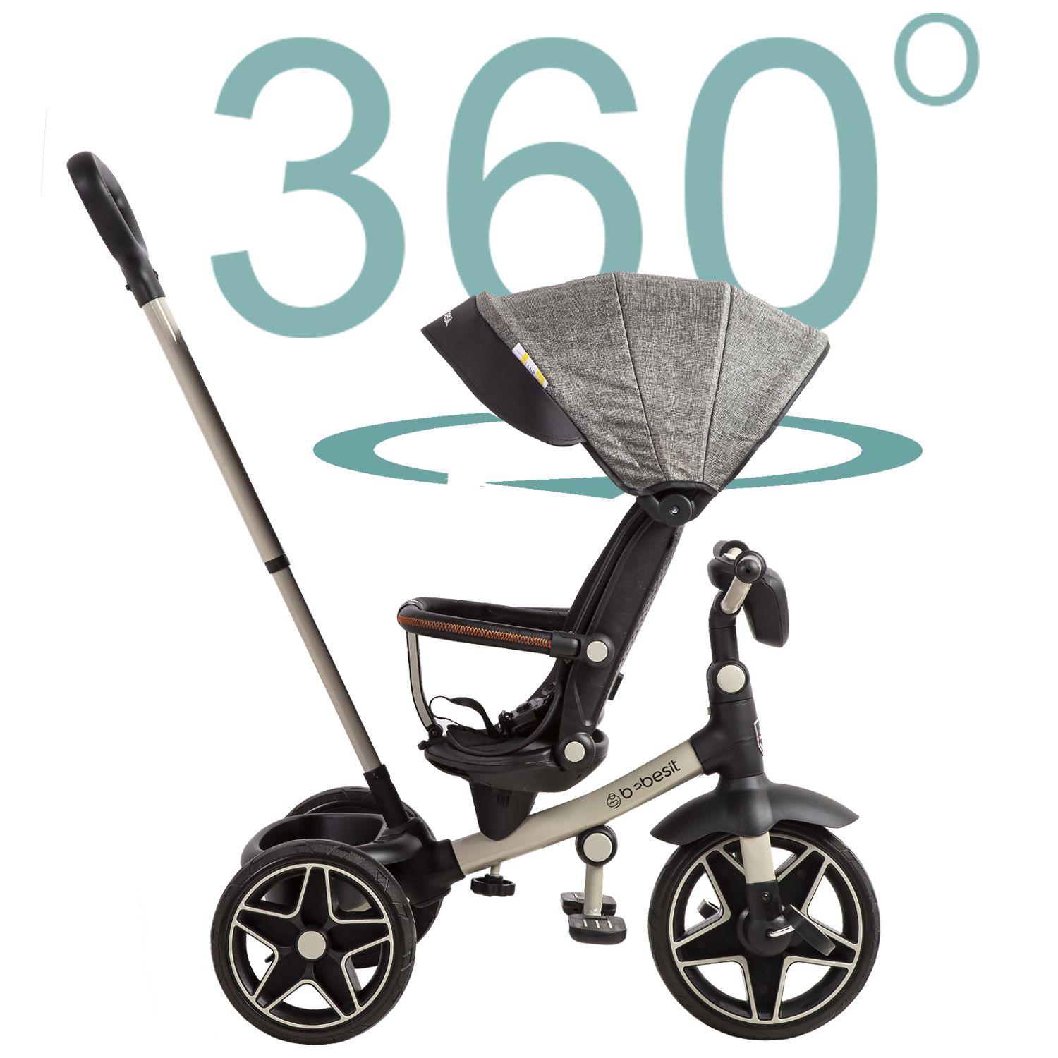 Triciclo Infantil Explorer Gris Bebesit-3