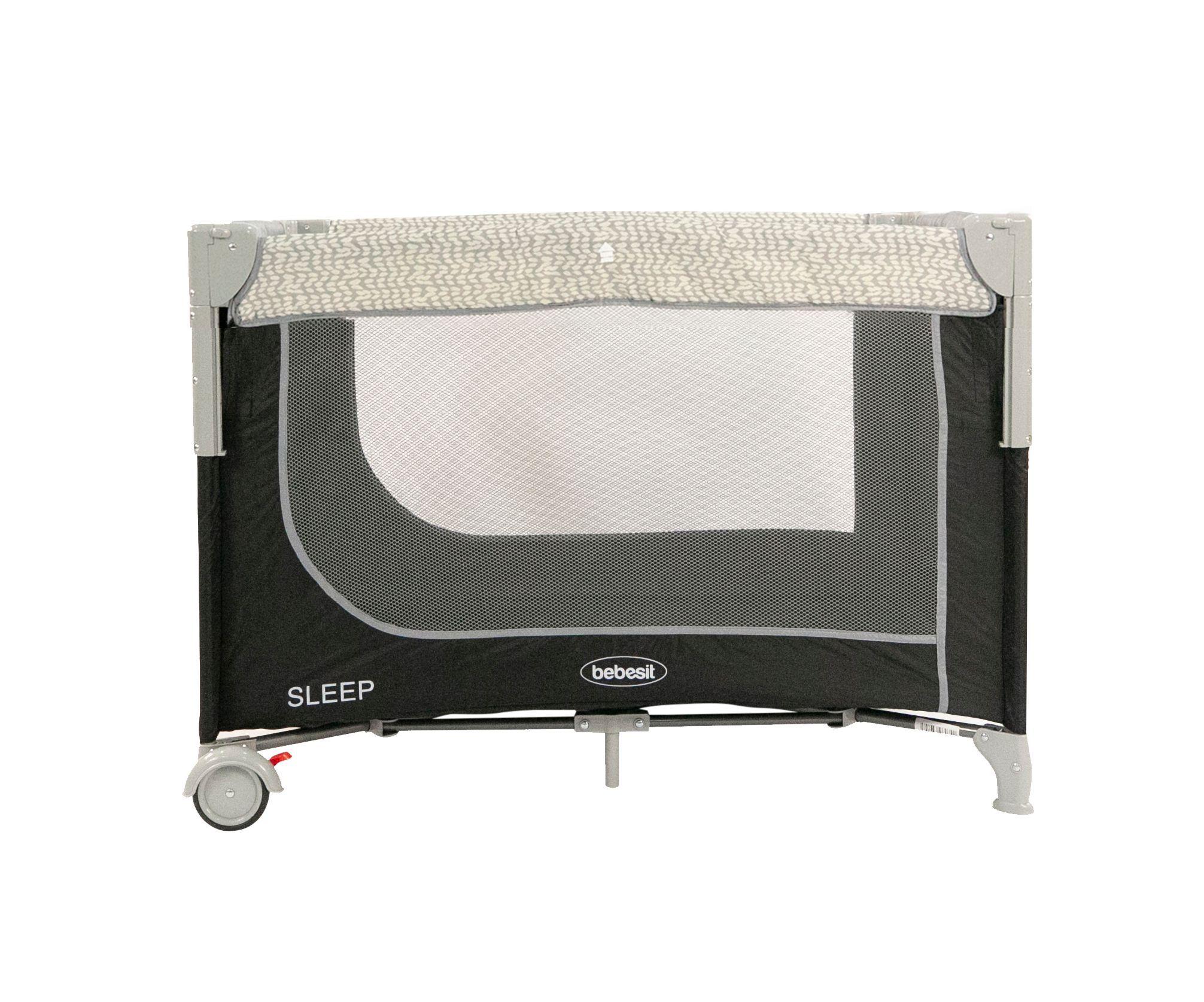Cuna Colecho Sleep Gris Bebesit-2