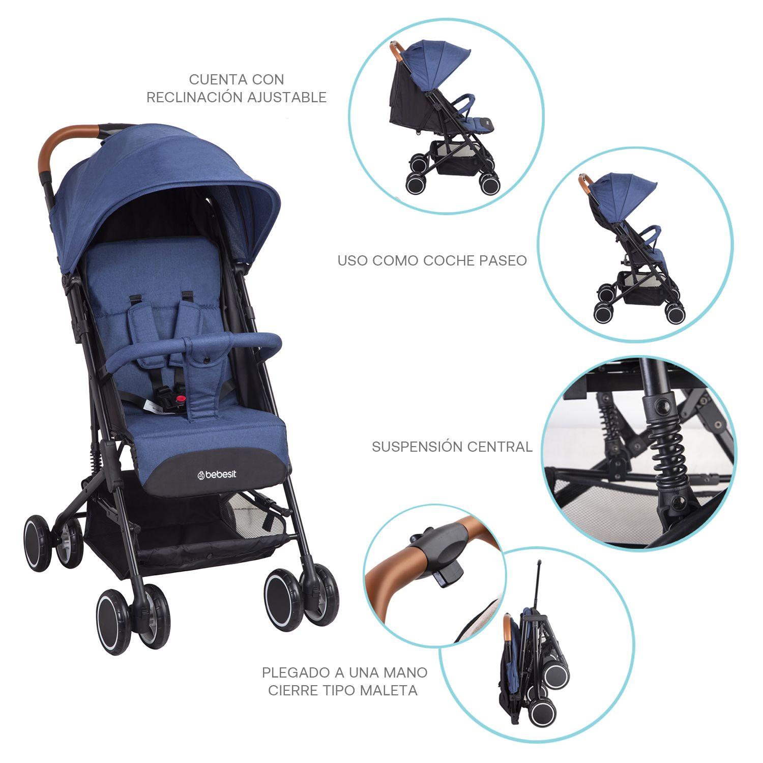 Coche Paseo Maleta Sprint SX Azul-6