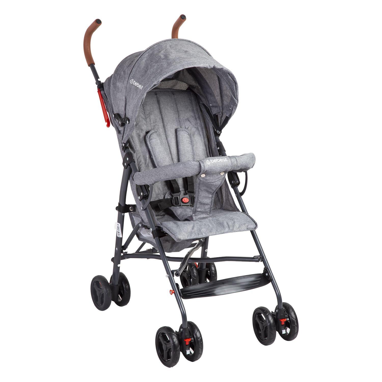 Coche Paragua 5126 Gris Bebesit-0