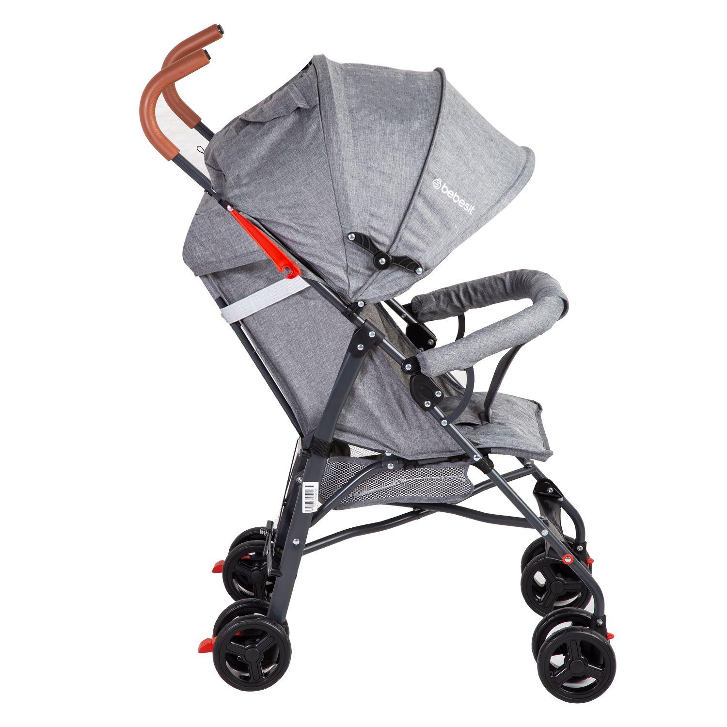 Coche Paragua 5126 Gris Bebesit-3