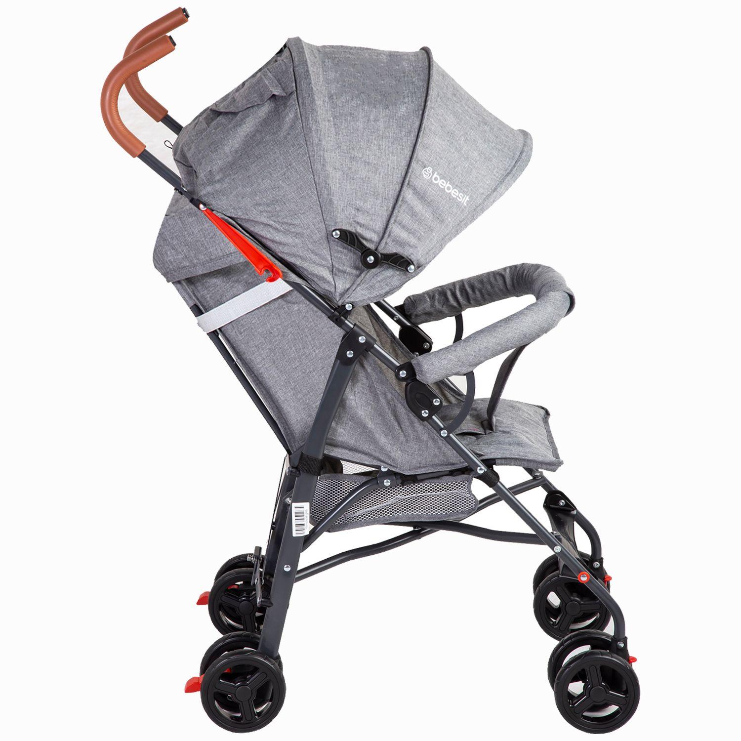 Coche Paragua 5126 Gris Bebesit-3