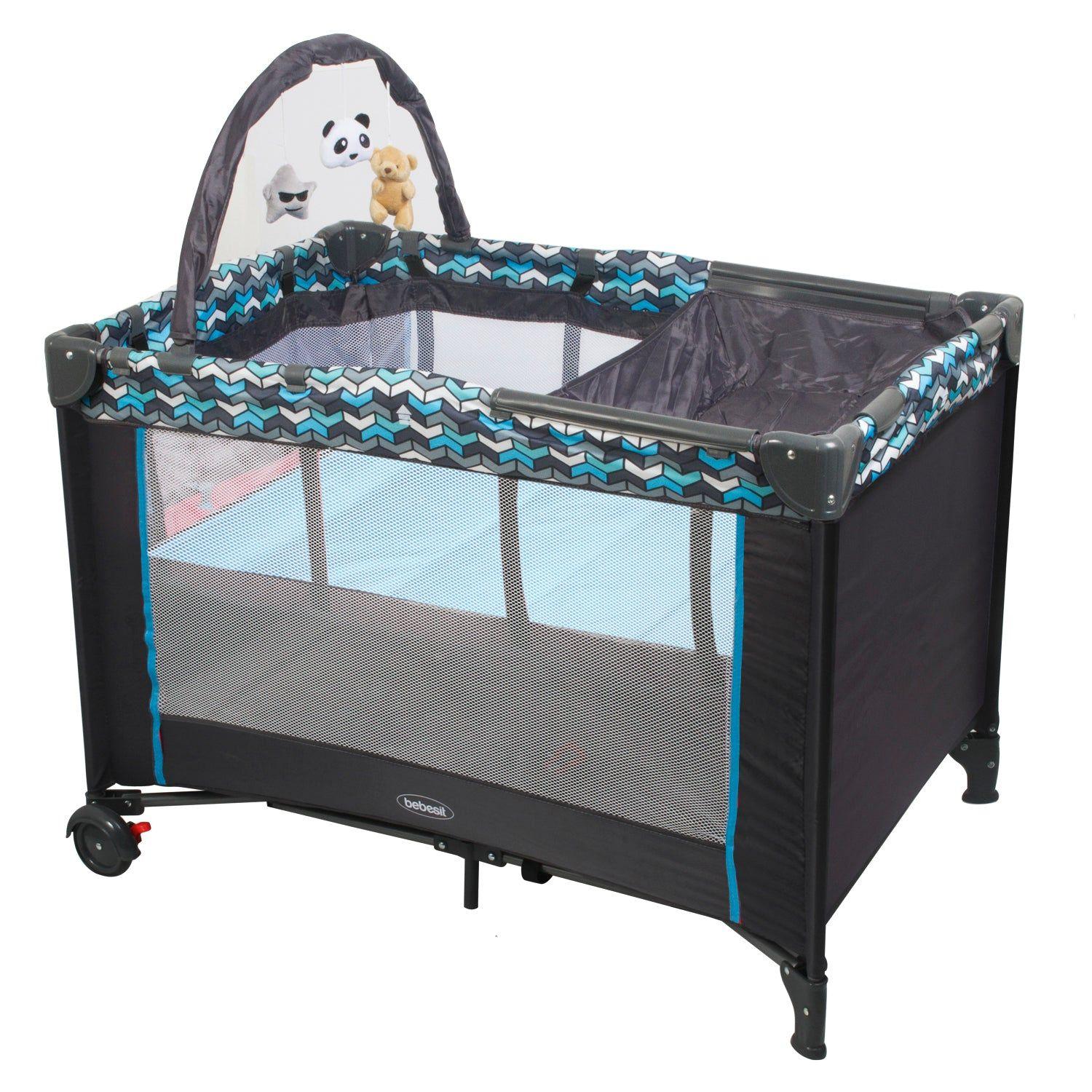 Cuna Pack and Play Sleep II Azul Bebesit-3