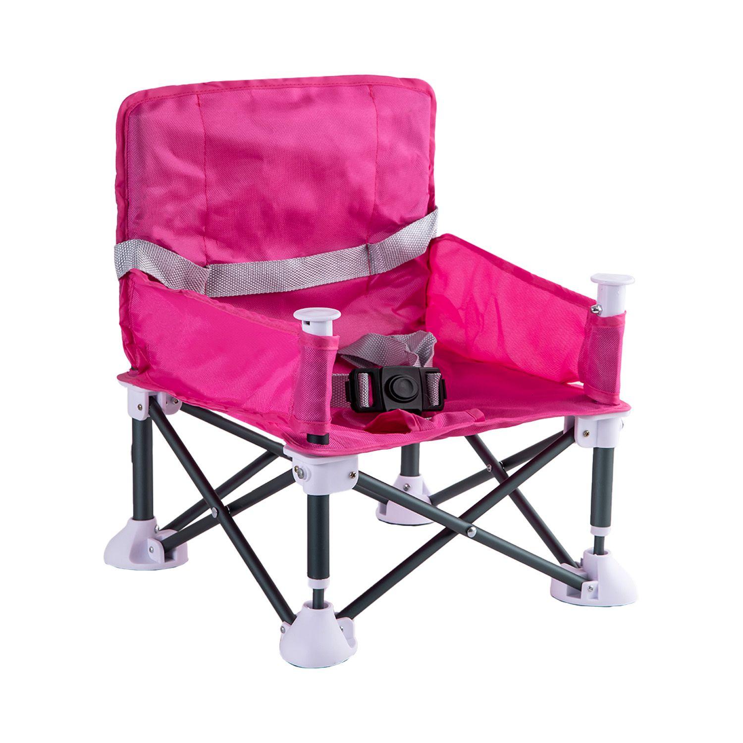 Silla de Comer Plegable Camping XT01 Rosa-2