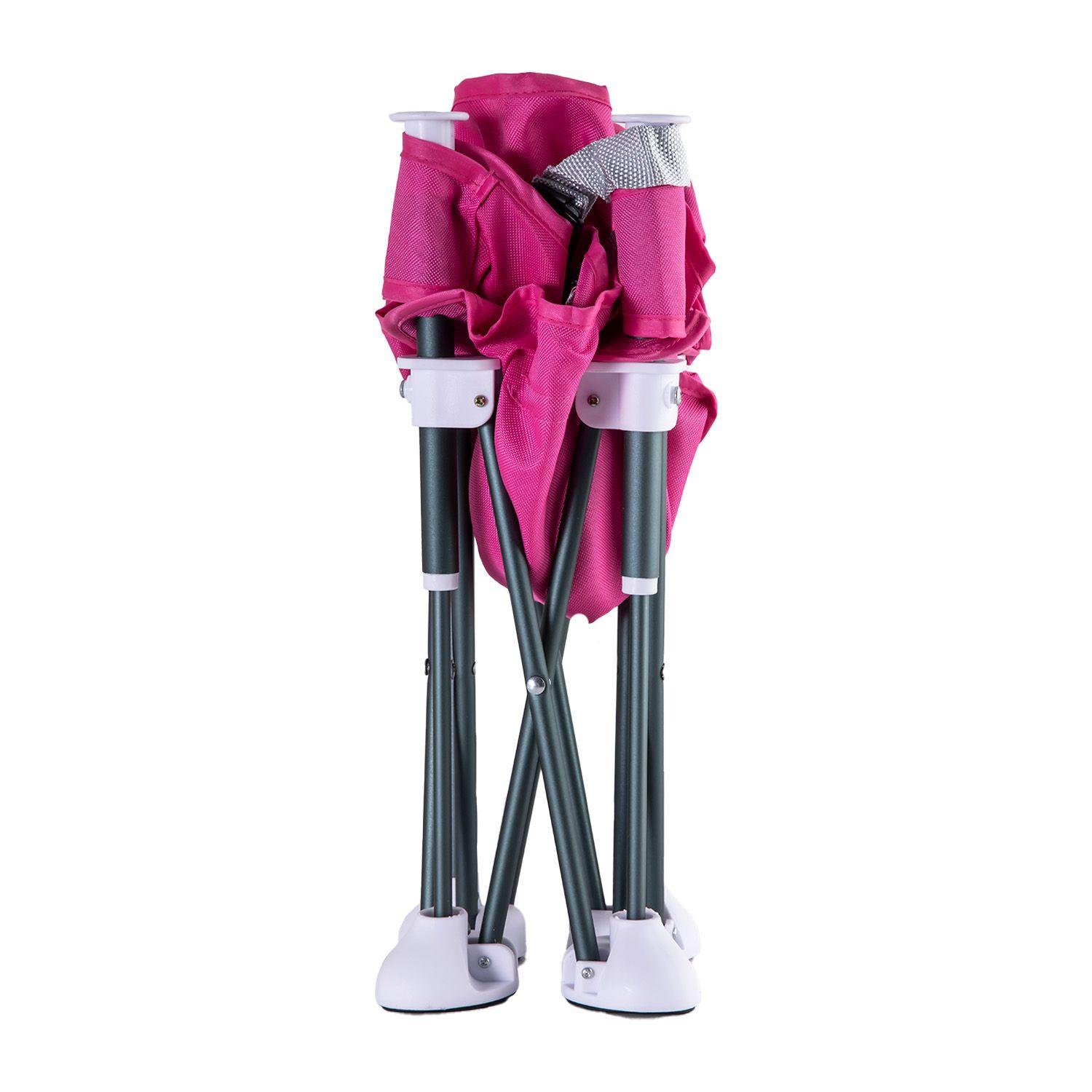Silla de Comer Plegable Camping XT01 Rosa-4