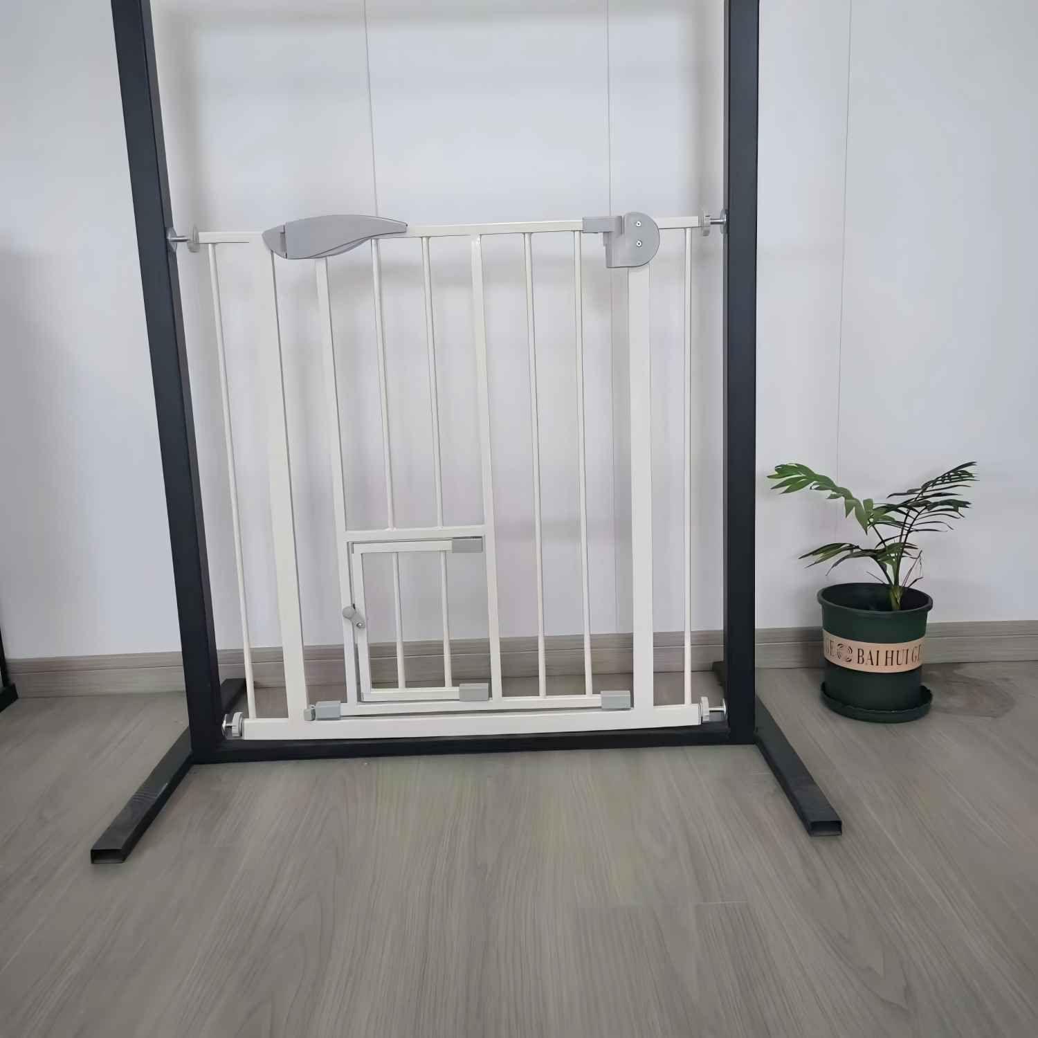 Reja de Seguridad Bebe Puerta Mascota Doble Seguro 75-82 cm-9