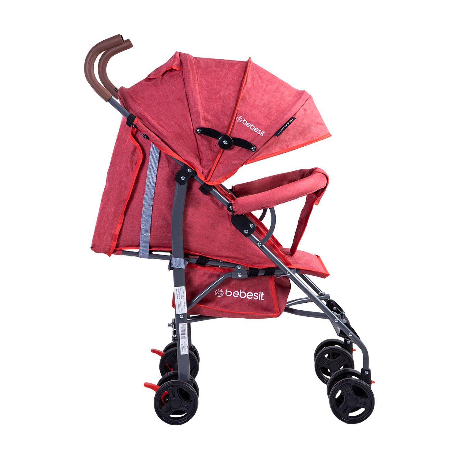 Coche Paragua Plegable Fun SX Rojo-3