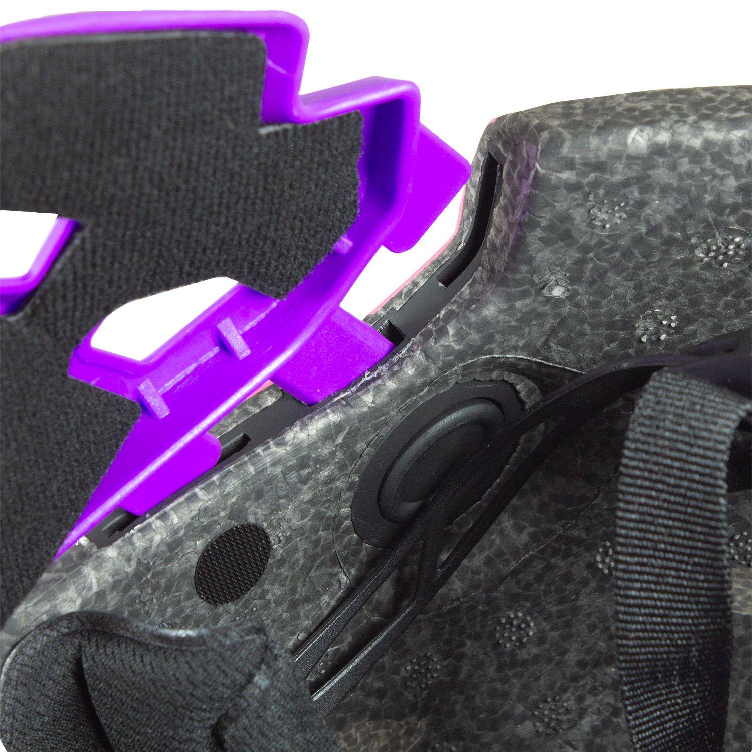 Casco Integral Moto Cross Bicicleta Rejilla Desmontable Rosado Morado-5