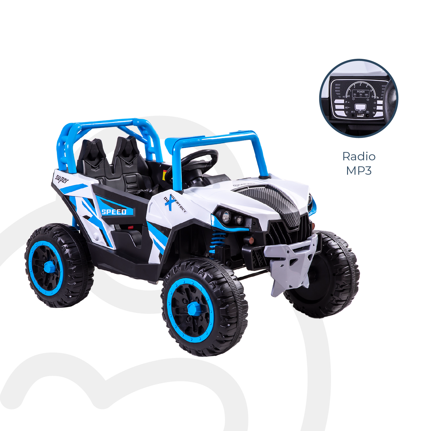 Camioneta Eléctrica todo terreno Explorer Azul Bebesit-5