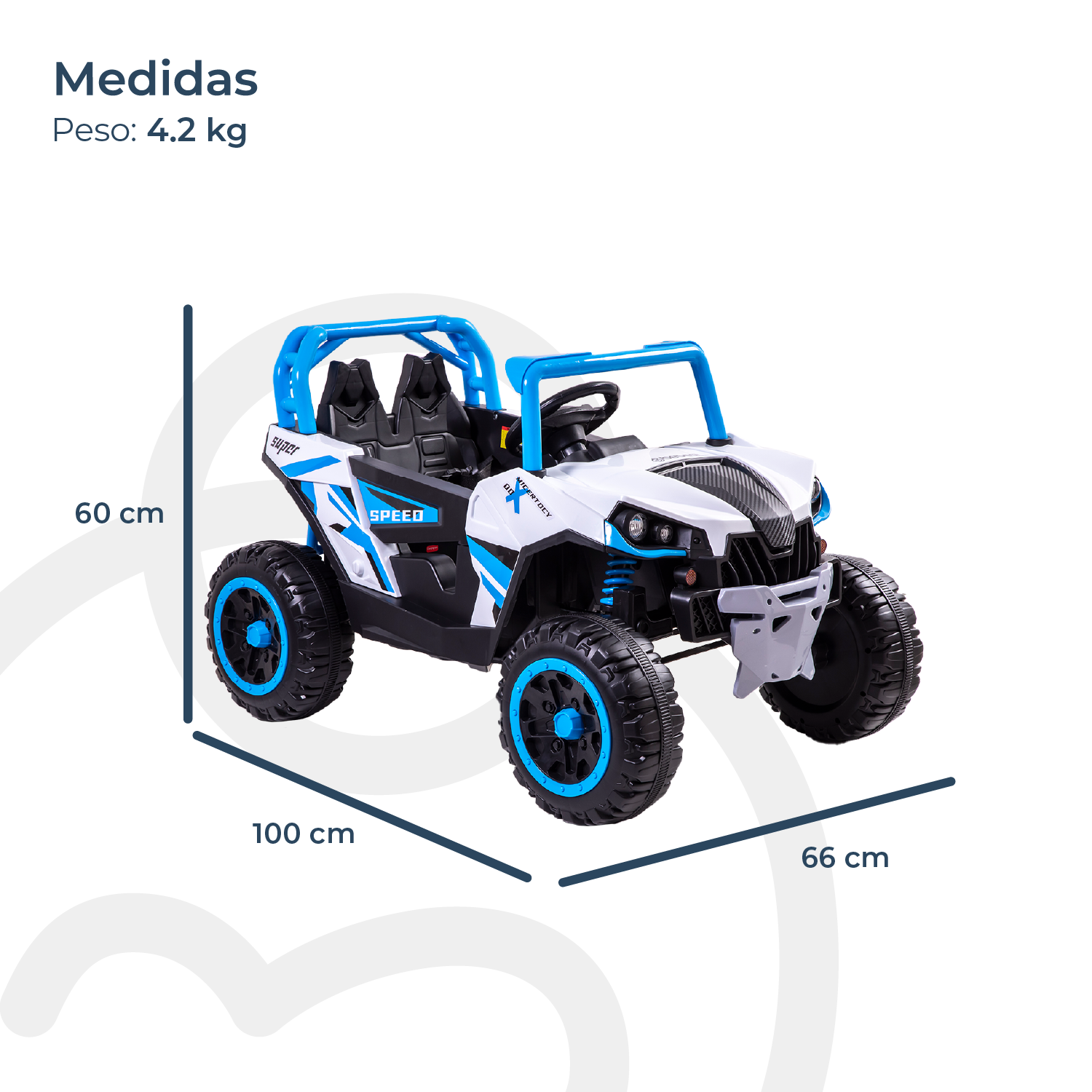Camioneta Eléctrica todo terreno Explorer Azul Bebesit-7