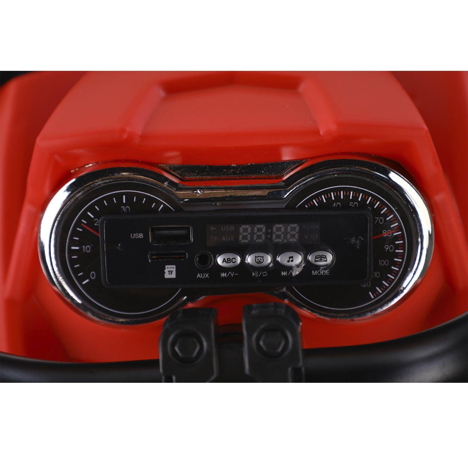 Cuatrimoto a Batería Quad con Carro Rojo Bebesit-2