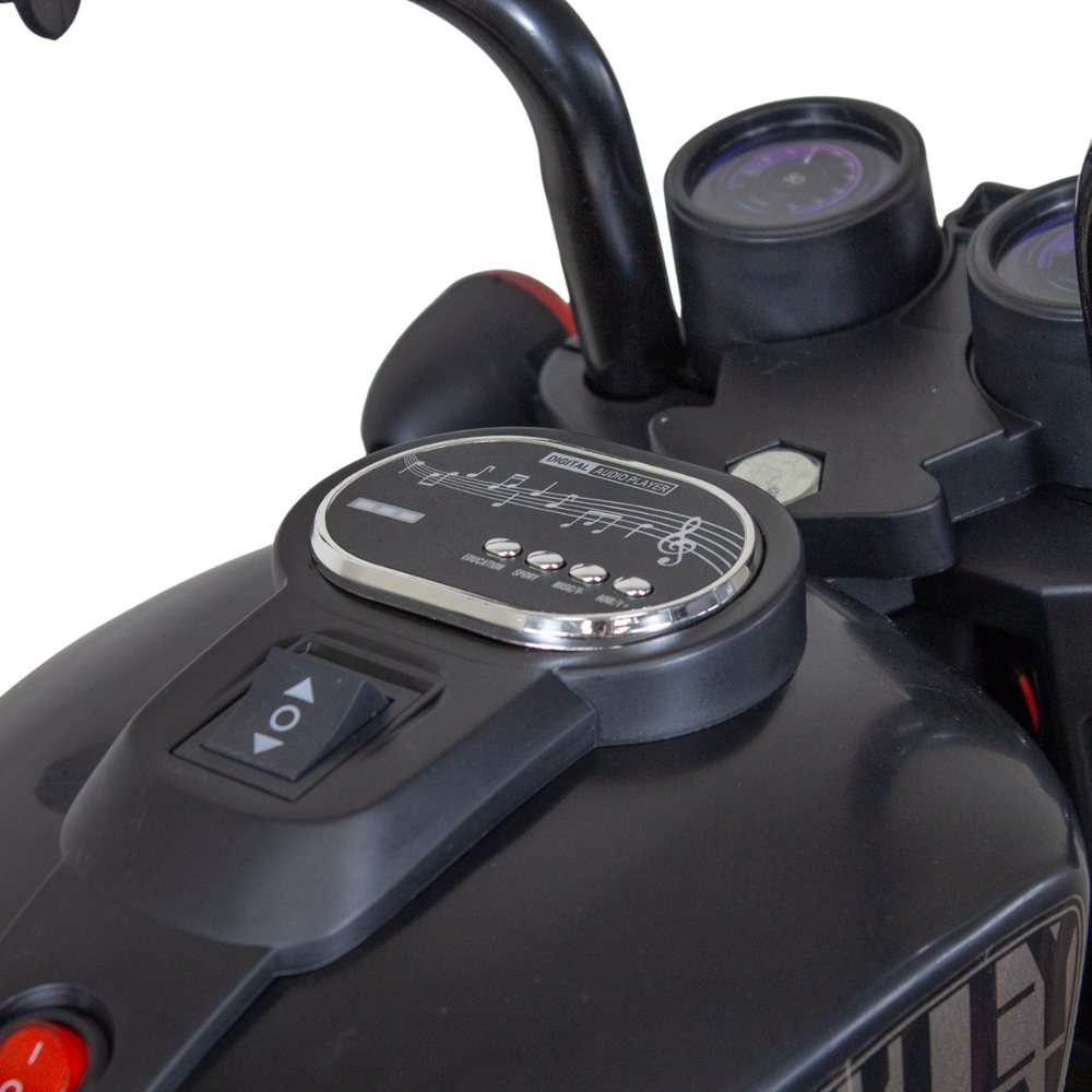 Trimoto ChopperHarley 2.0 Niños Infantil 6V a Batería Negra-3