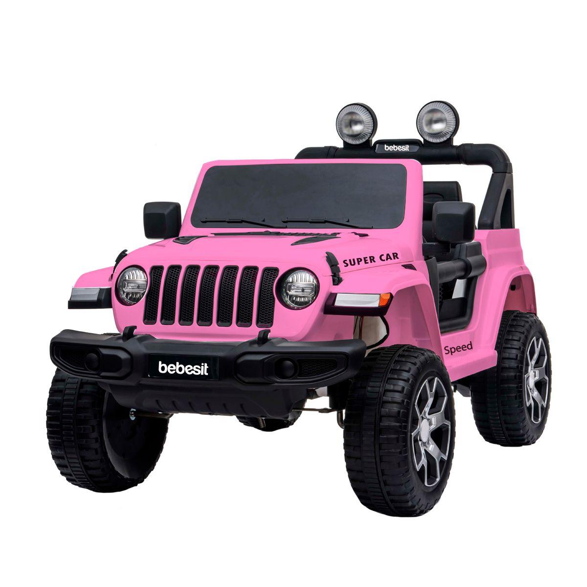 Camioneta Electrica Renegade Rosa Bebesit-0