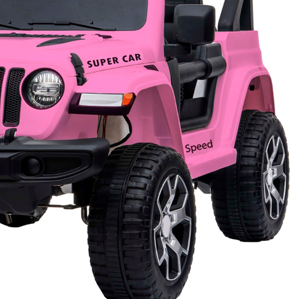 Camioneta Electrica Renegade Rosa Bebesit-2