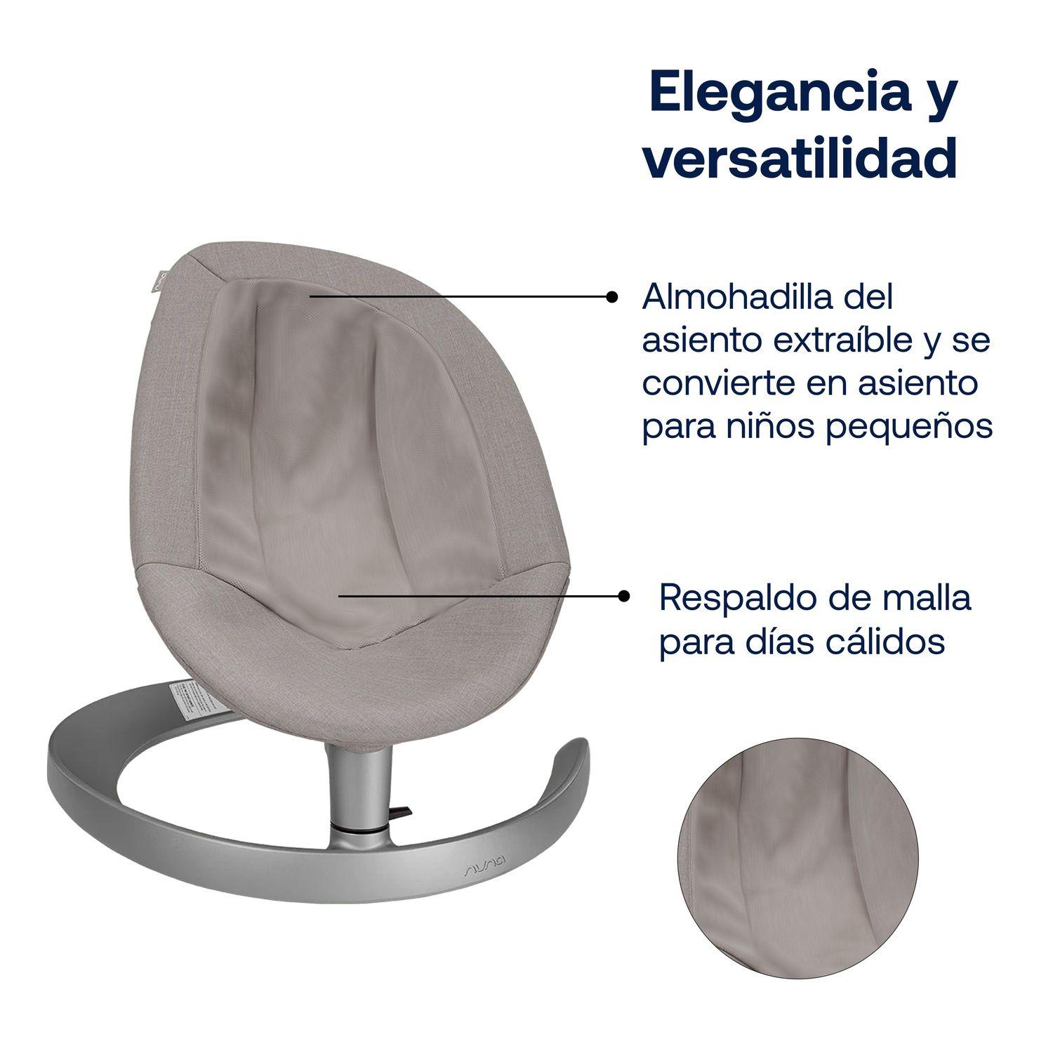 Baby Bouncer Leaf Grow Quartz Nuna-5