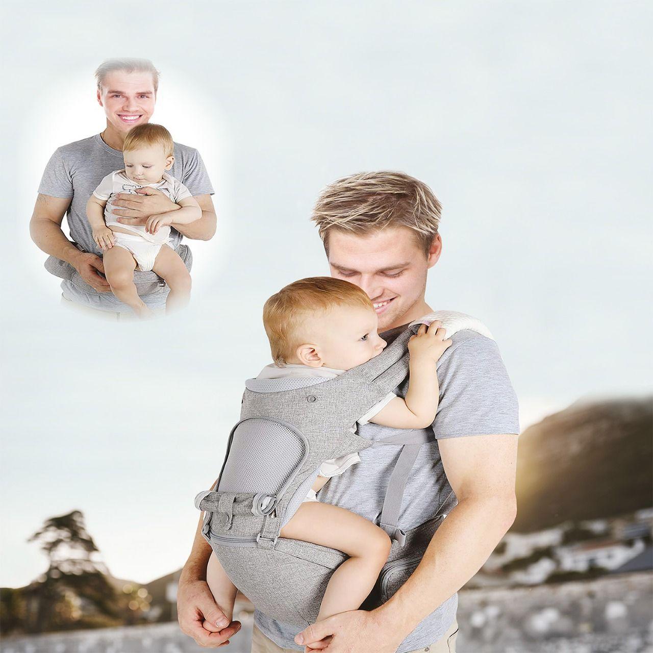 Porta Bebe Arnés con asiento cuidados cadera Hip Seat Gris-9