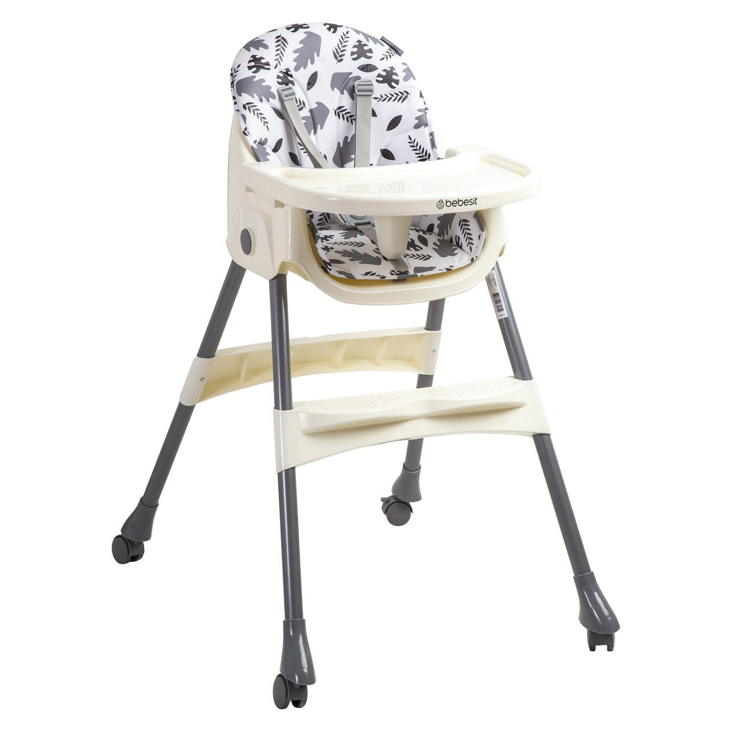 Silla de Comer Steps Gris Bebesit-1