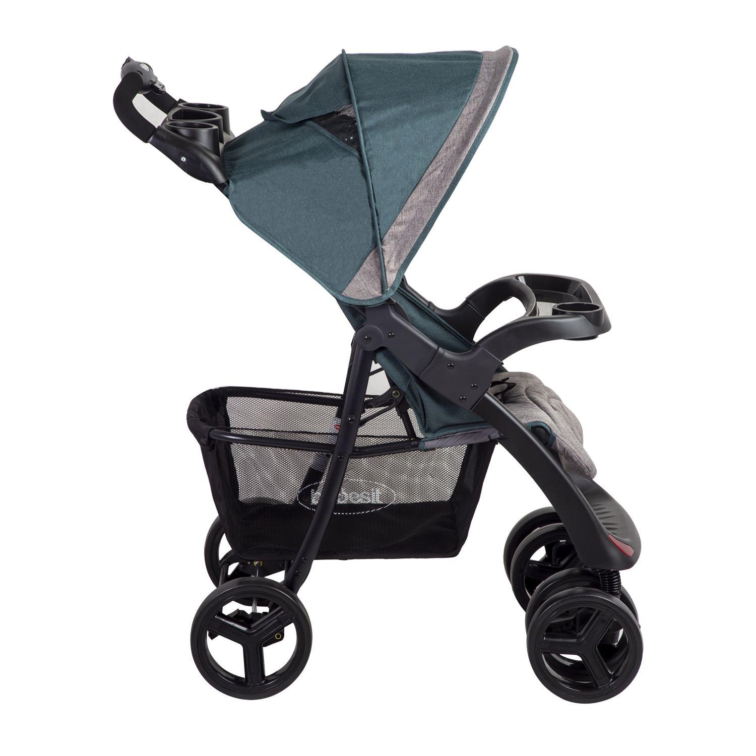 Coche Travel System Lisboa Gris Verde-3