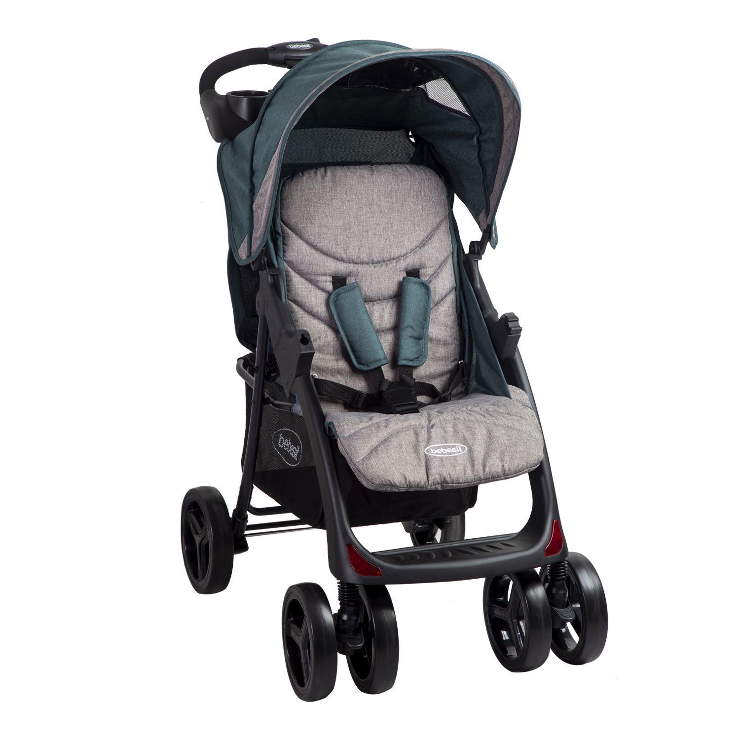 Coche Travel System Lisboa Gris Verde-6