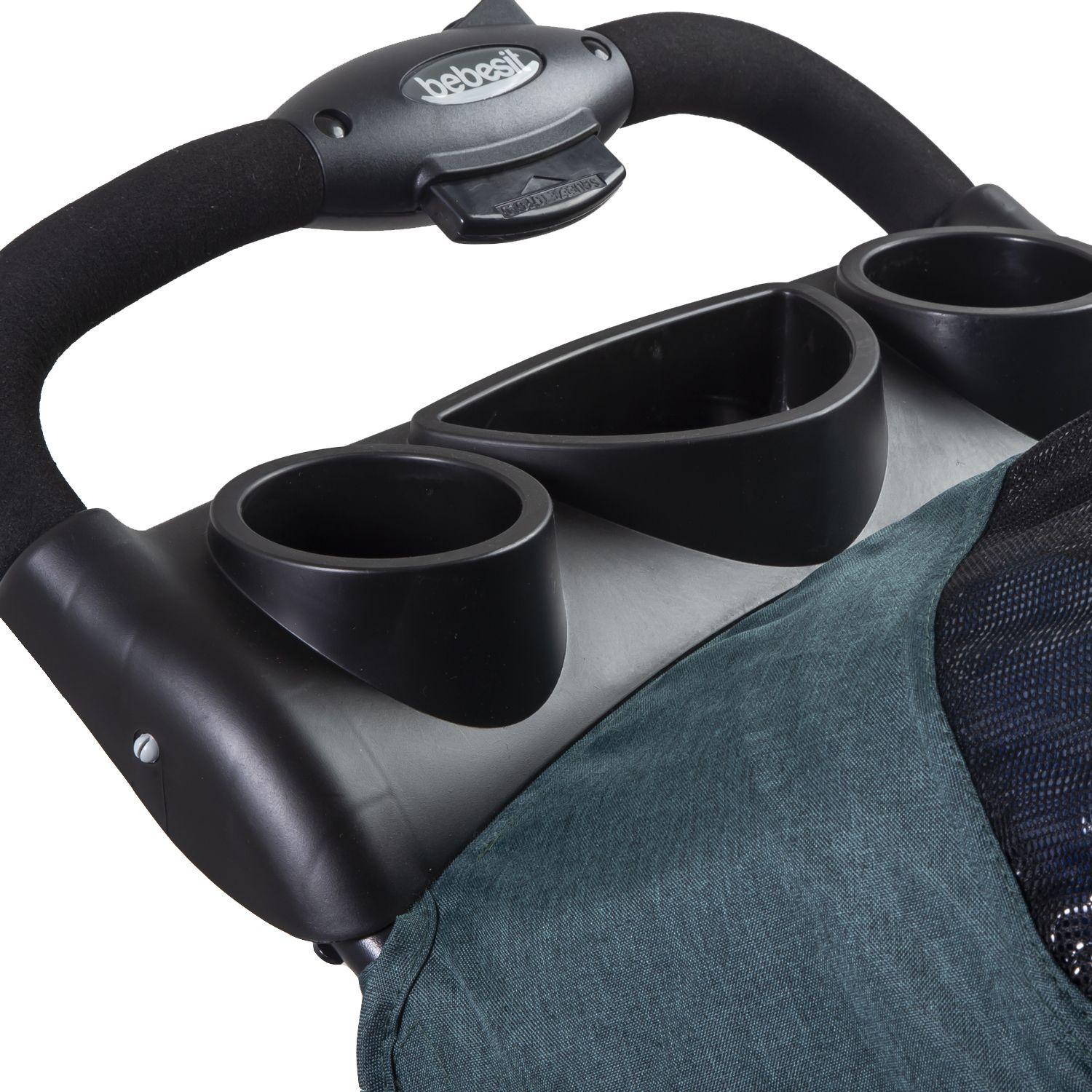 Coche Travel System Lisboa Gris Verde-7