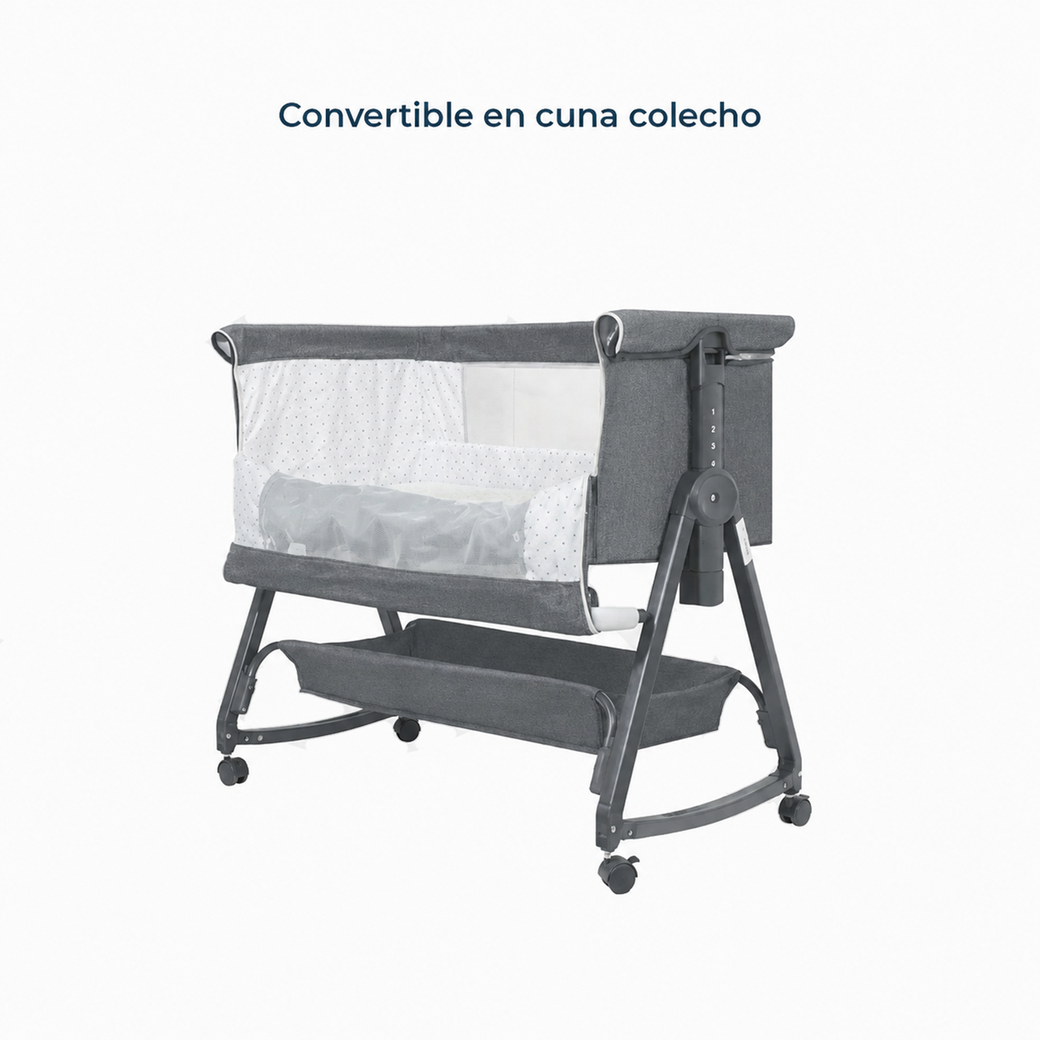 Cuna Colecho Cloud Gris Oscuro-6