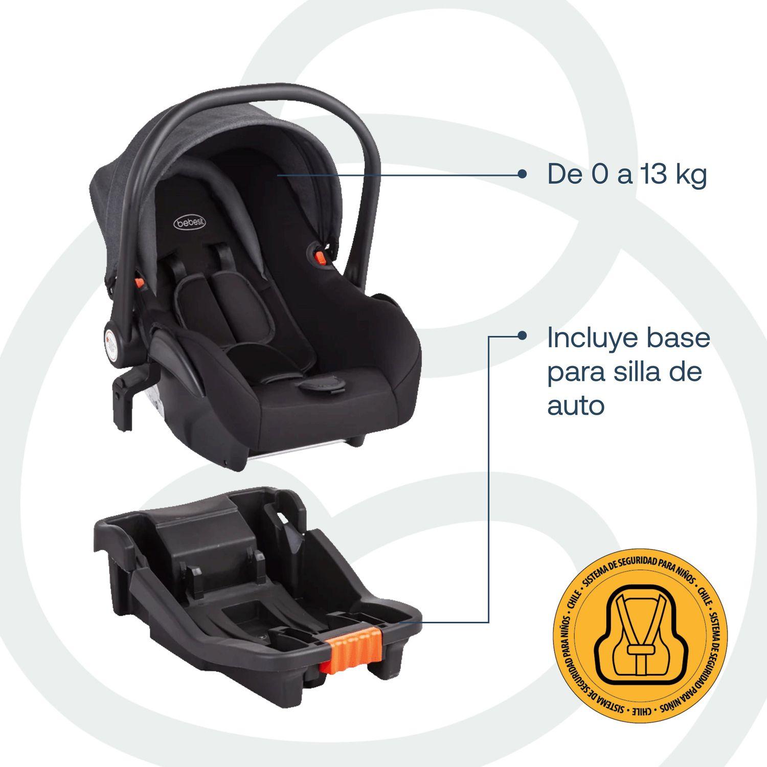 Coche Travel System Mars LX Gris Bebesit-4