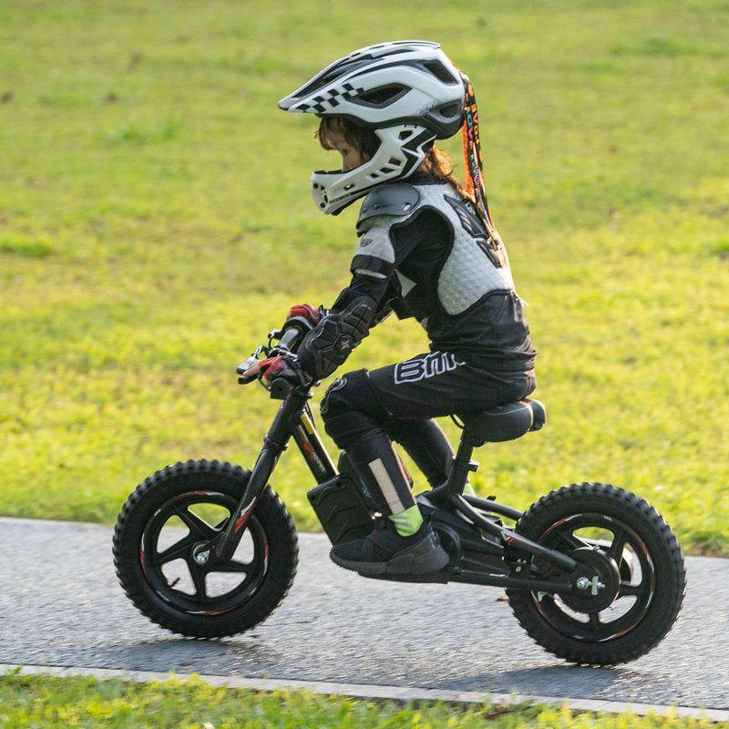Bicicleta Eléctrica Infantil BeRide Aro 12 Negra Bebesit-4