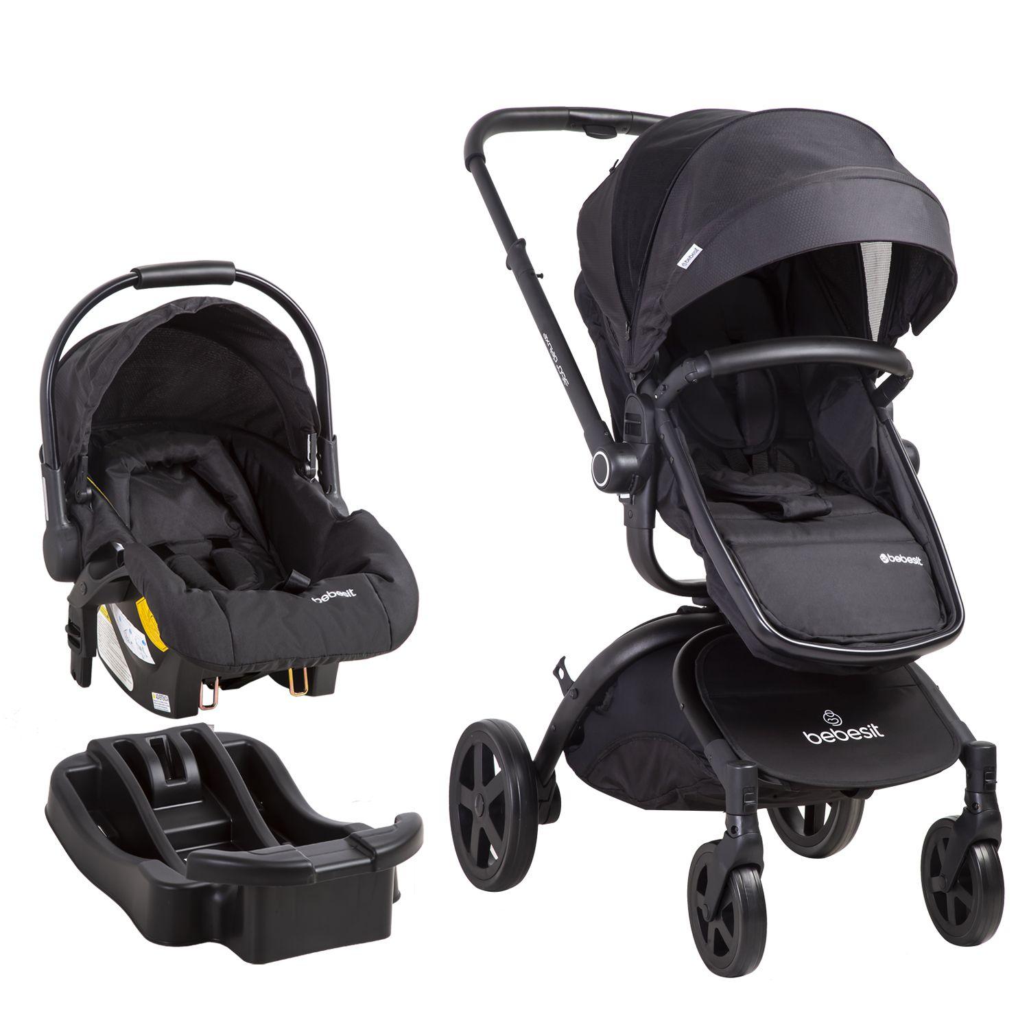 Coche Cuna Travel System Deluxe 360° SX Negro Bebesit-0