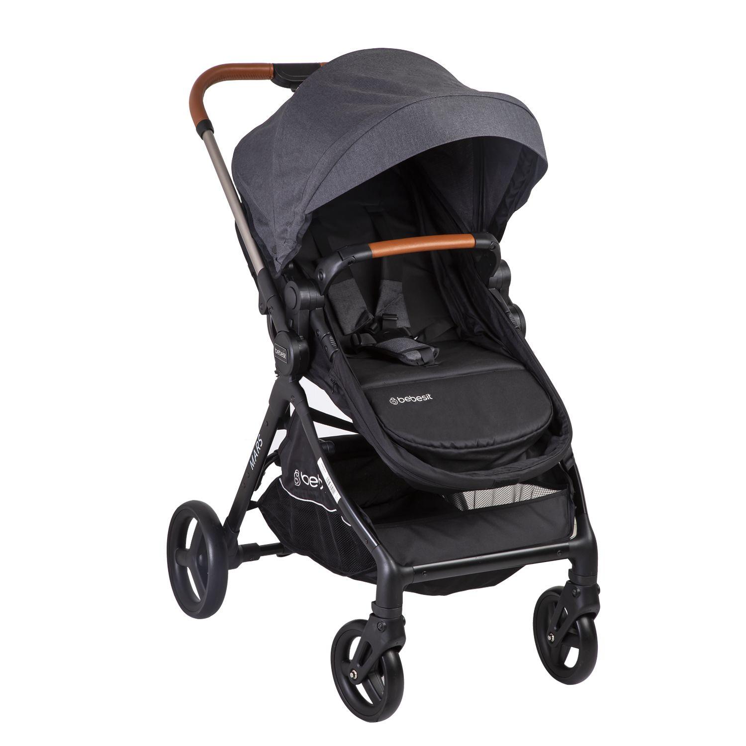 Coche Travel System Mars LX Gris Bebesit-3