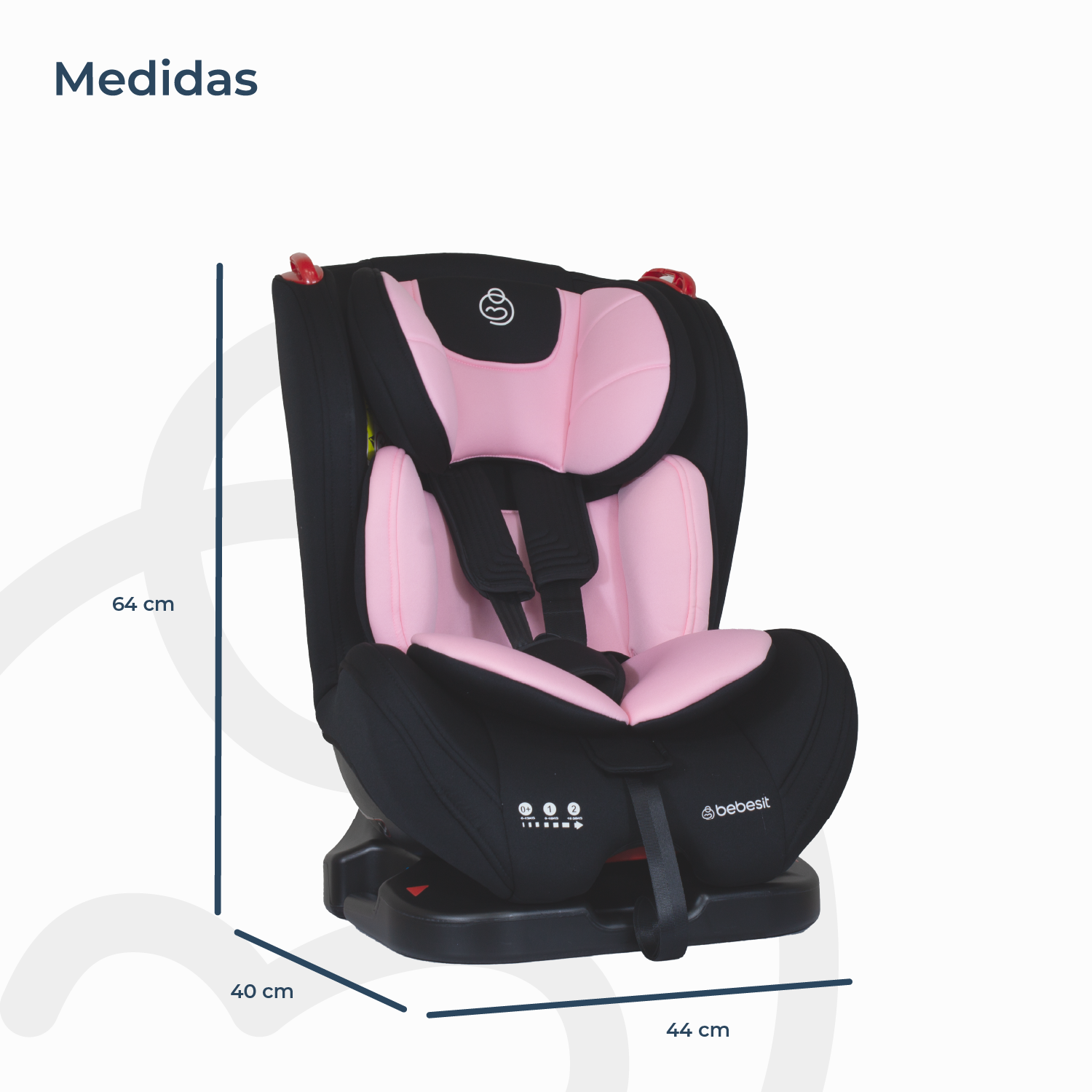 Silla de Auto Convertible Ara Next Rosa-6
