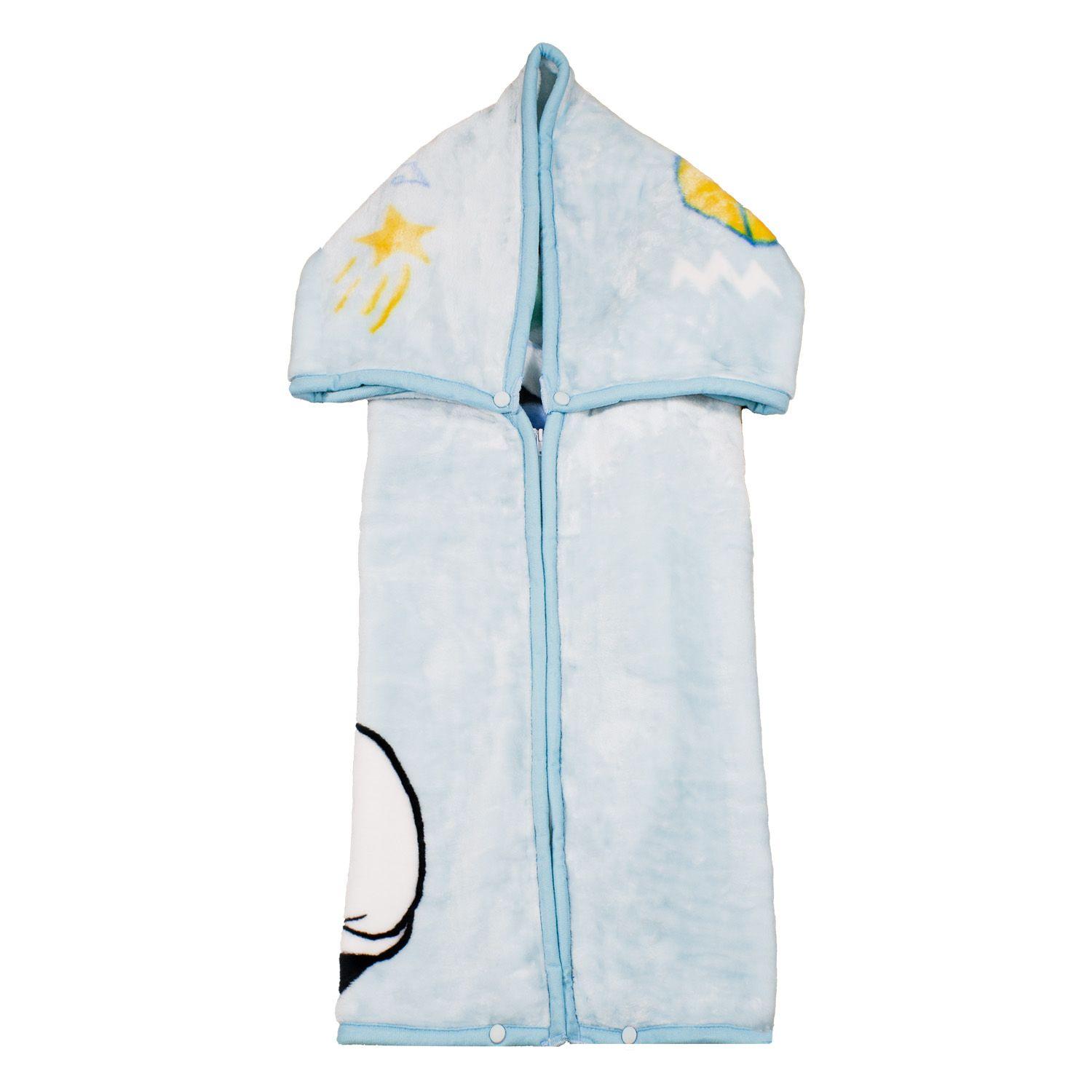 Saco con Broche Ultra Soft Mickey Music 80x110cm Celeste-2