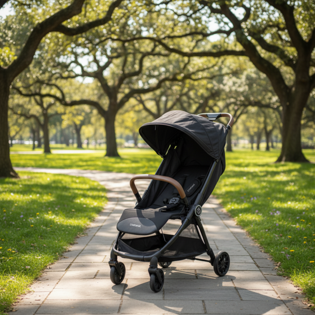 Coche de Paseo Aire Cabina Ultra compacto Negro-8