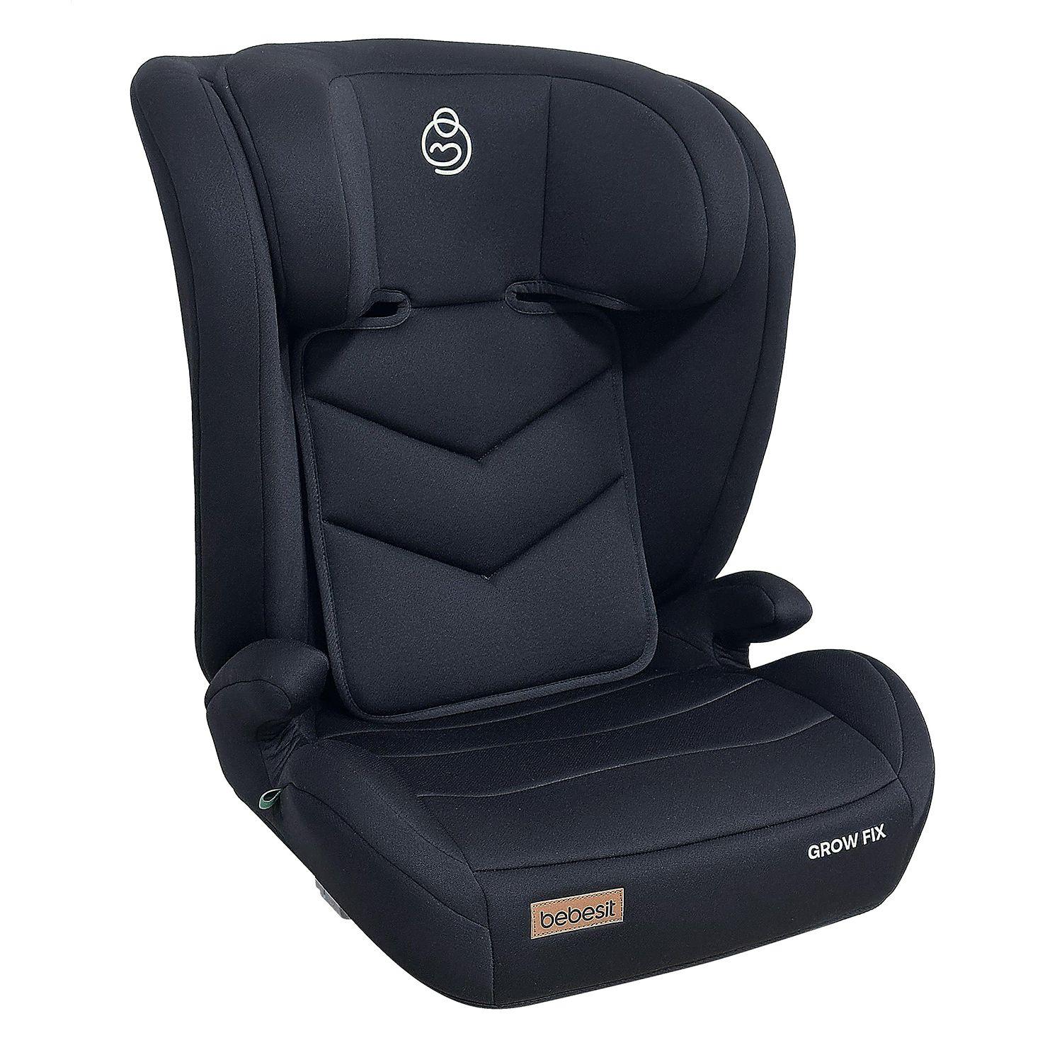 Silla Auto Butaca Grow Fix I-Size Negro Bebesit-0
