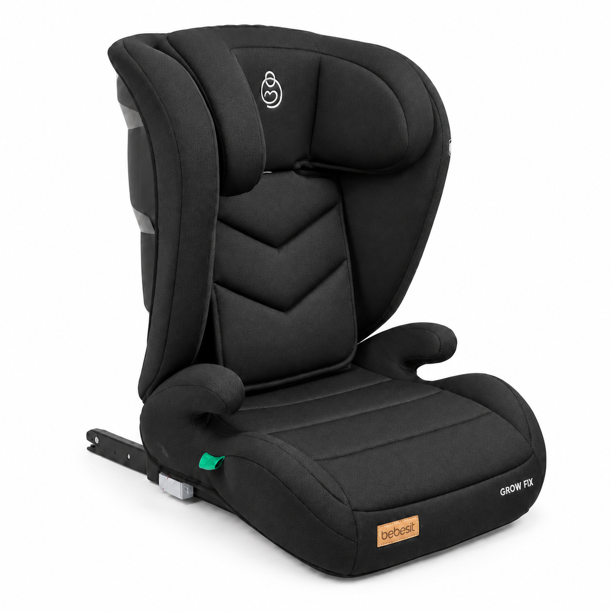 Silla Auto Butaca Grow Fix I-Size Negro Bebesit-0