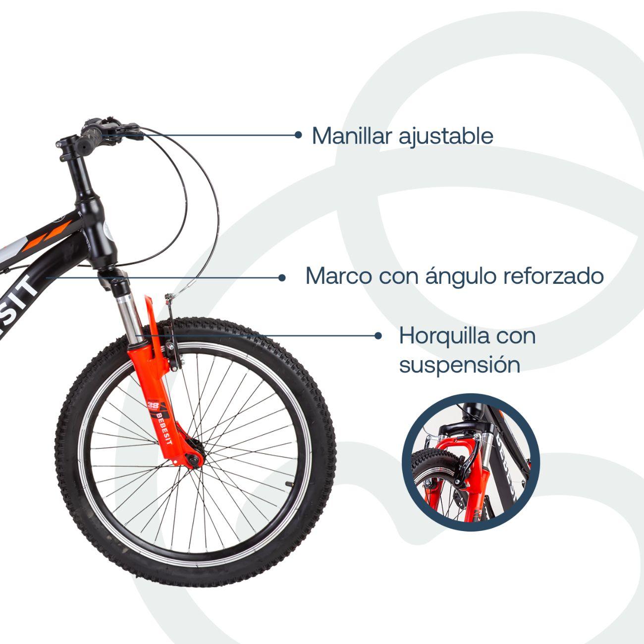 Bicicleta Infantil Kyson Aro 20 Roja Bebesit-2