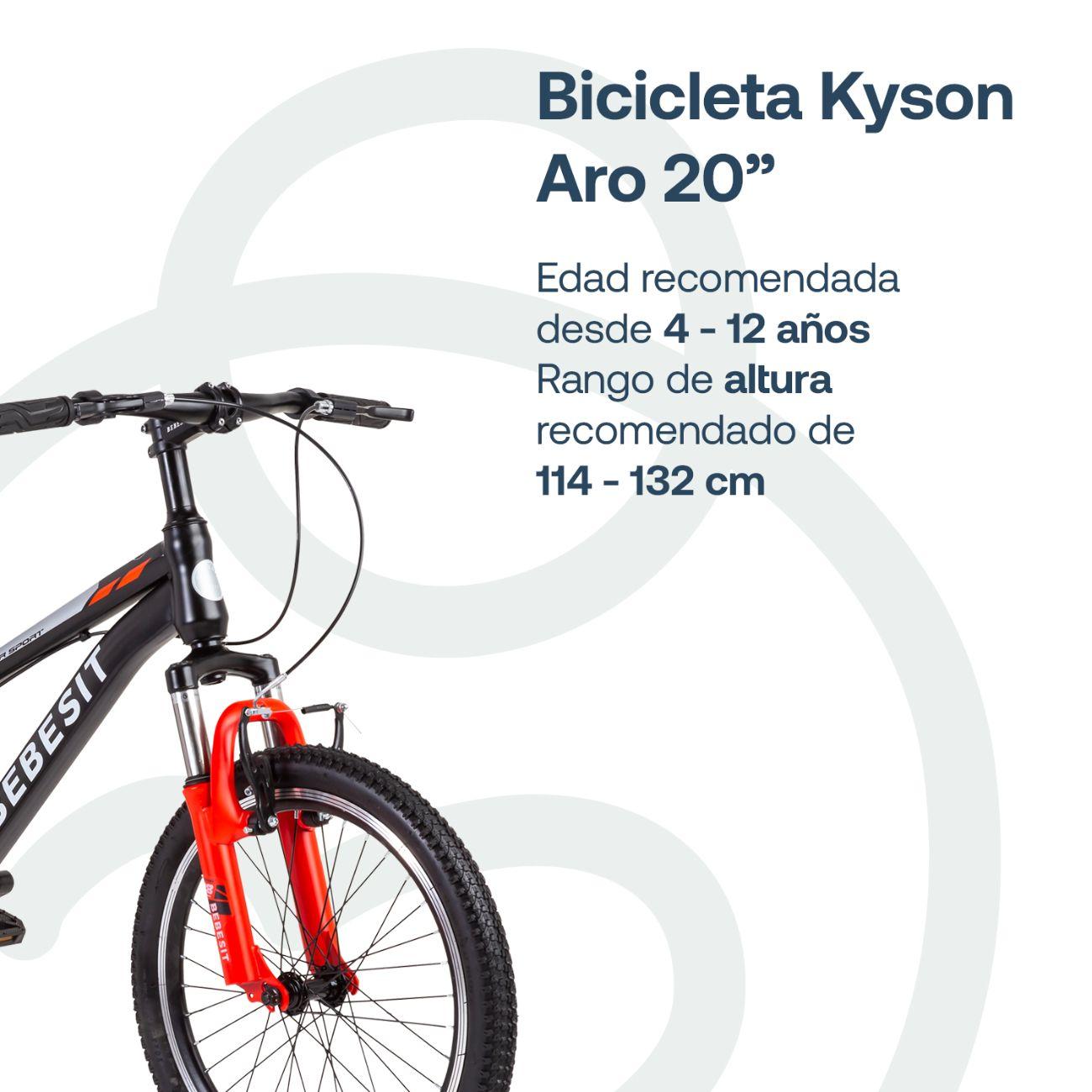 Bicicleta Infantil Kyson Aro 20 Roja Bebesit-2