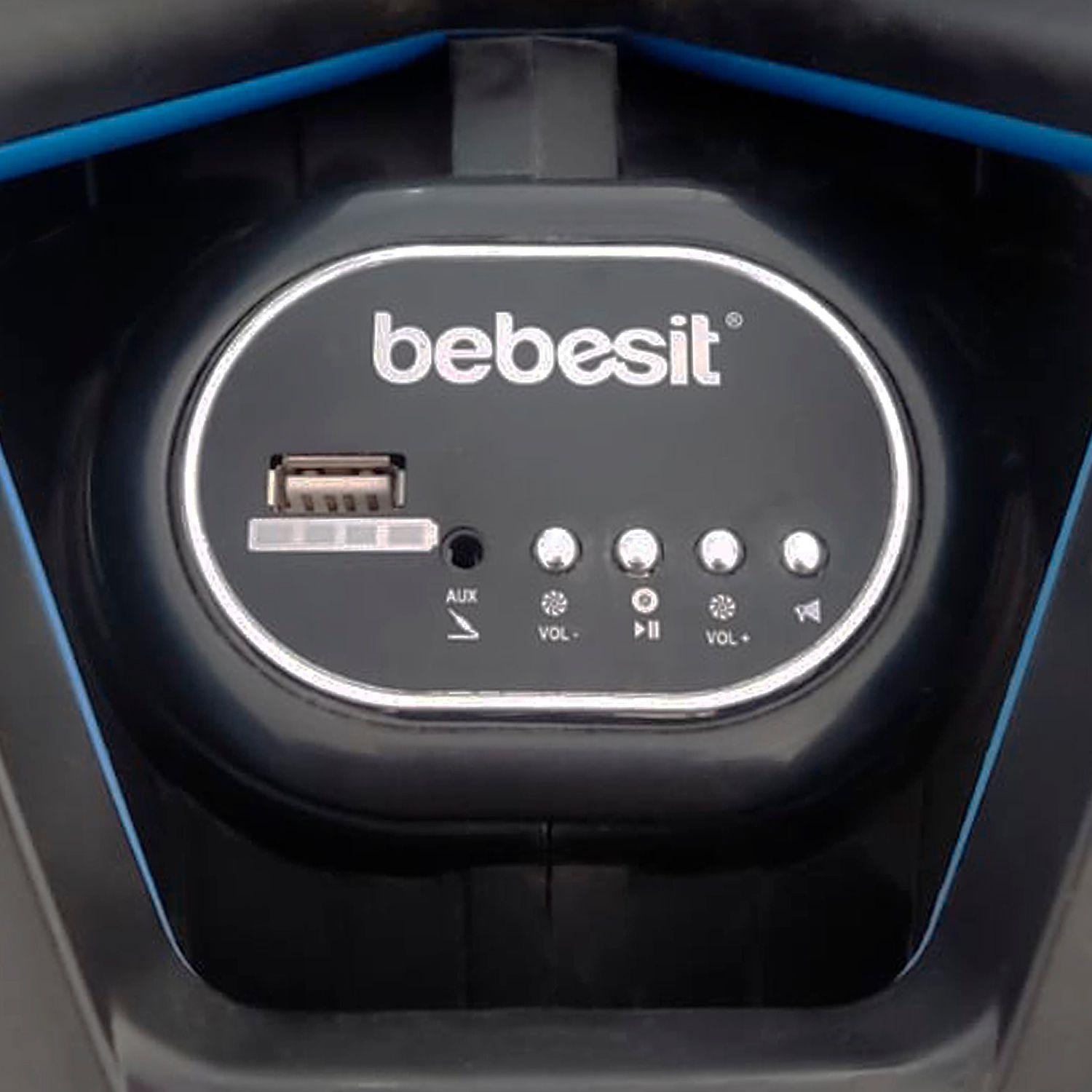 Moto a Batería Eléctrica Super Pro 2.0 Amarillo Bebesit-5