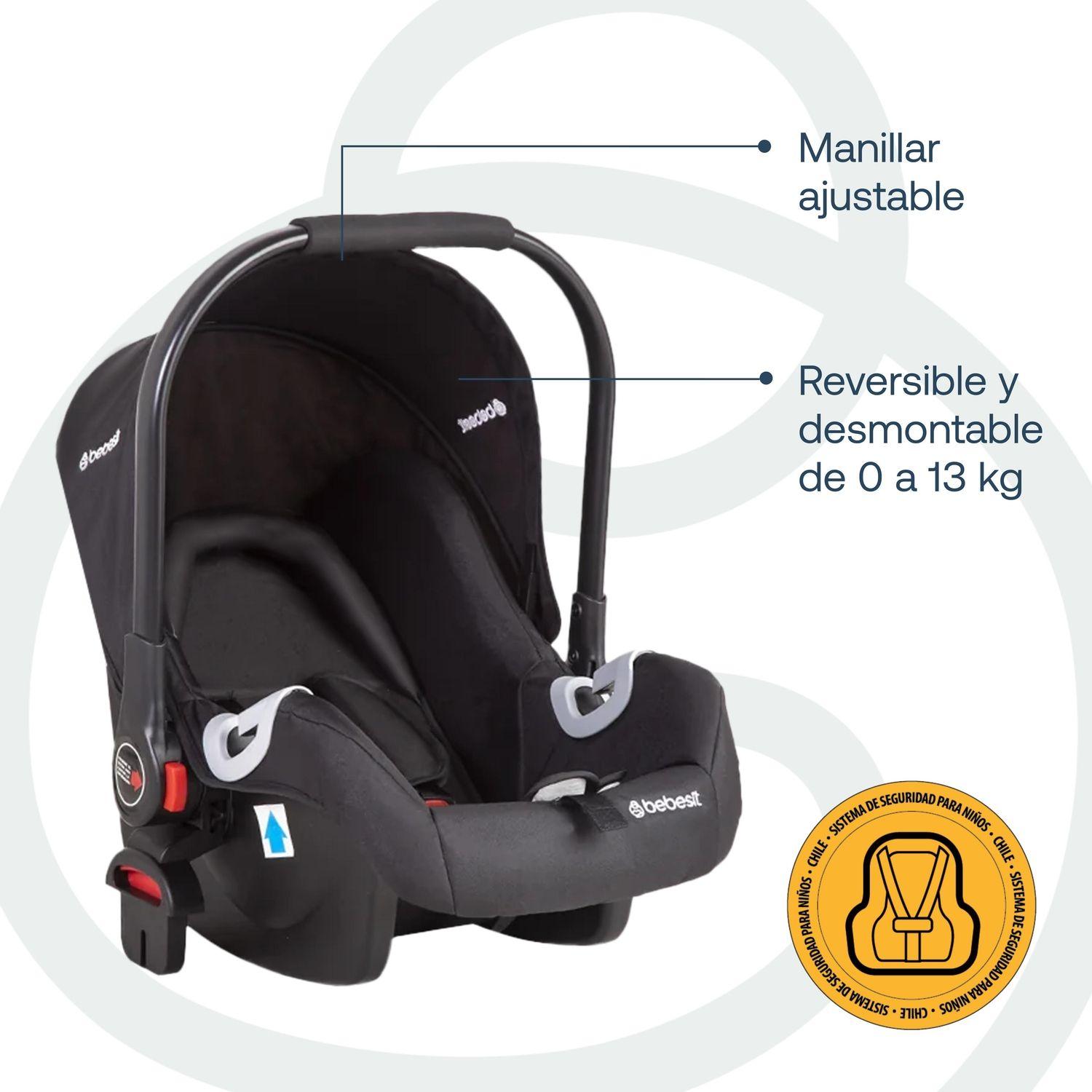 Coche Cuna Travel System Quest LX Negro Bebesit-5