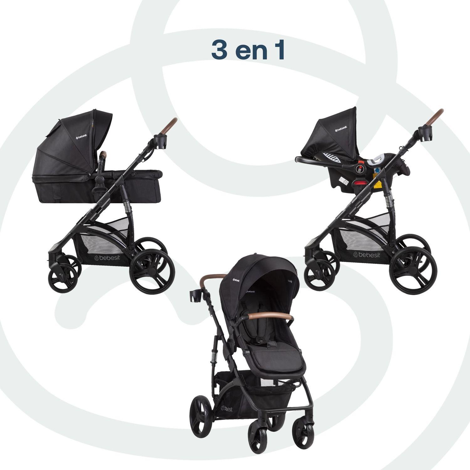 Coche Cuna Travel System Quest LX Negro Bebesit-6