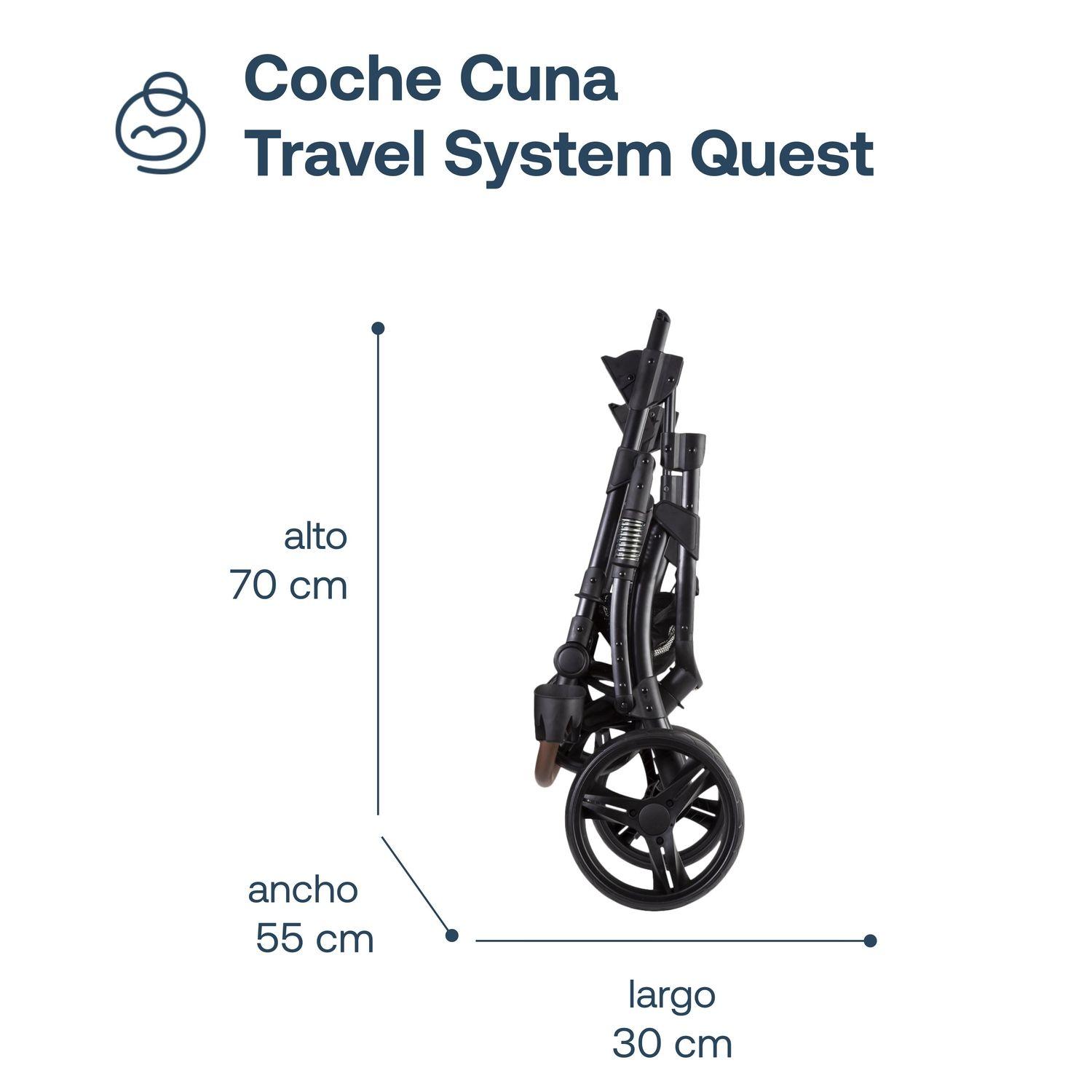 Coche Cuna Travel System Quest LX Negro Bebesit-8